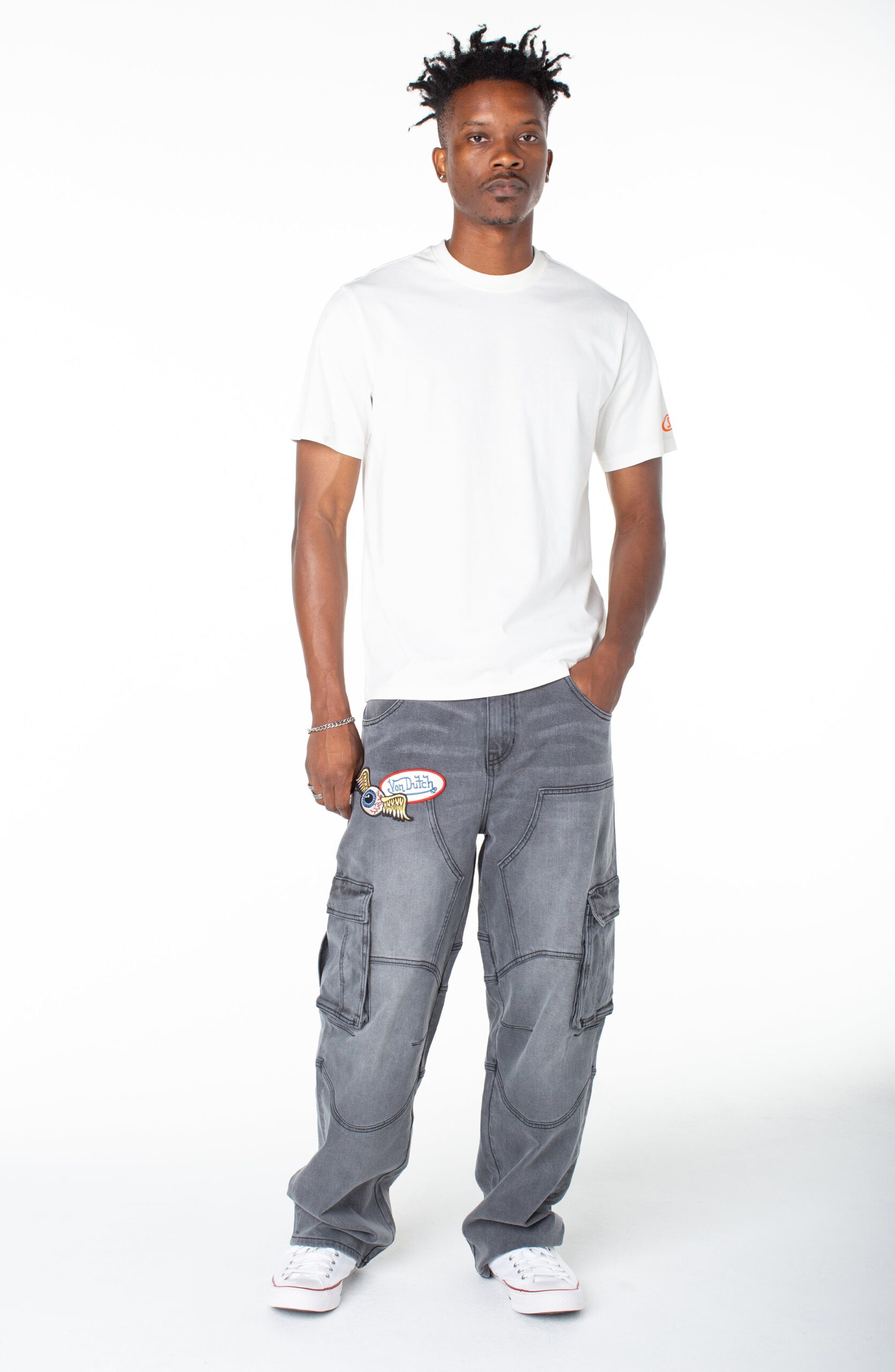 Von Dutch Men's Baggy Straight Carpenter Cargo Hunter Pant - Image 4