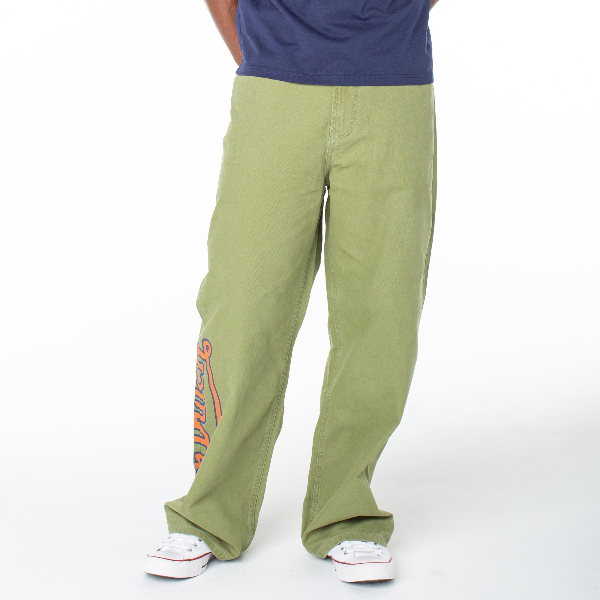 Von Dutch Men's Baggy Contrast Graphic Patch Straight Reaper Pant - Image 10