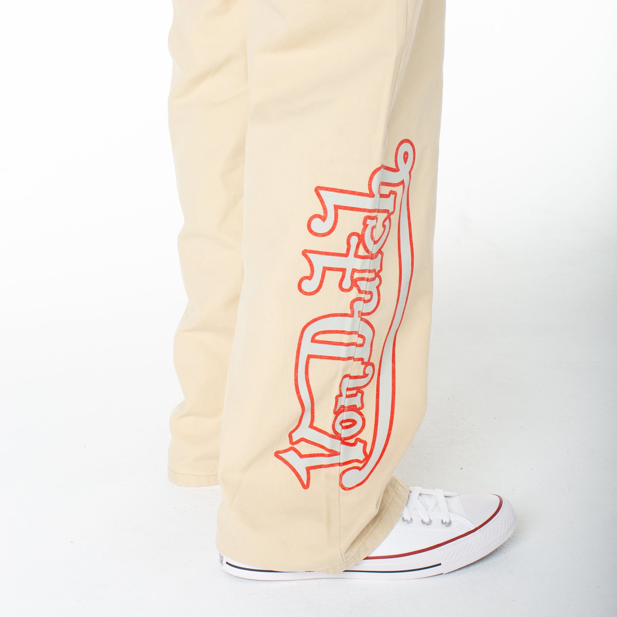 Von Dutch Men's Baggy Contrast Graphic Patch Straight Reaper Pant - Image 4