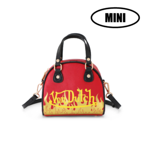 Von Dutch  Red Flames Mini Bowling Bag