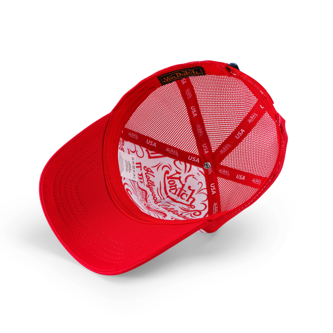 Von Dutch Stars & Stripes Trucker Hat - Red - Image 5