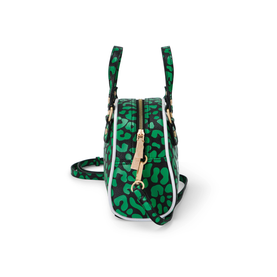 Von Dutch Cheetah Lime Green Bowling Bag - Image 3
