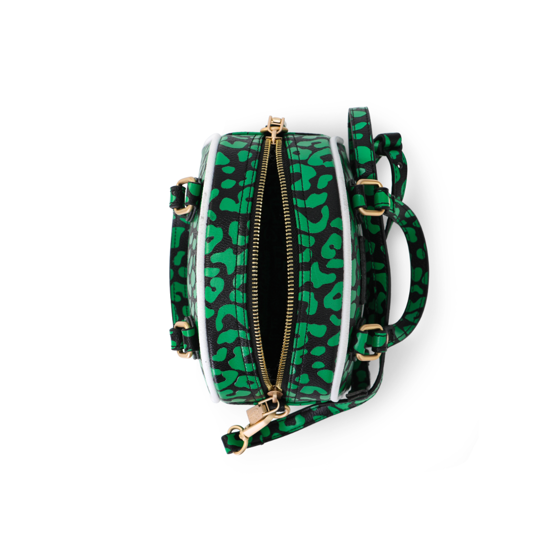 Von Dutch Cheetah Lime Green Bowling Bag - Image 6