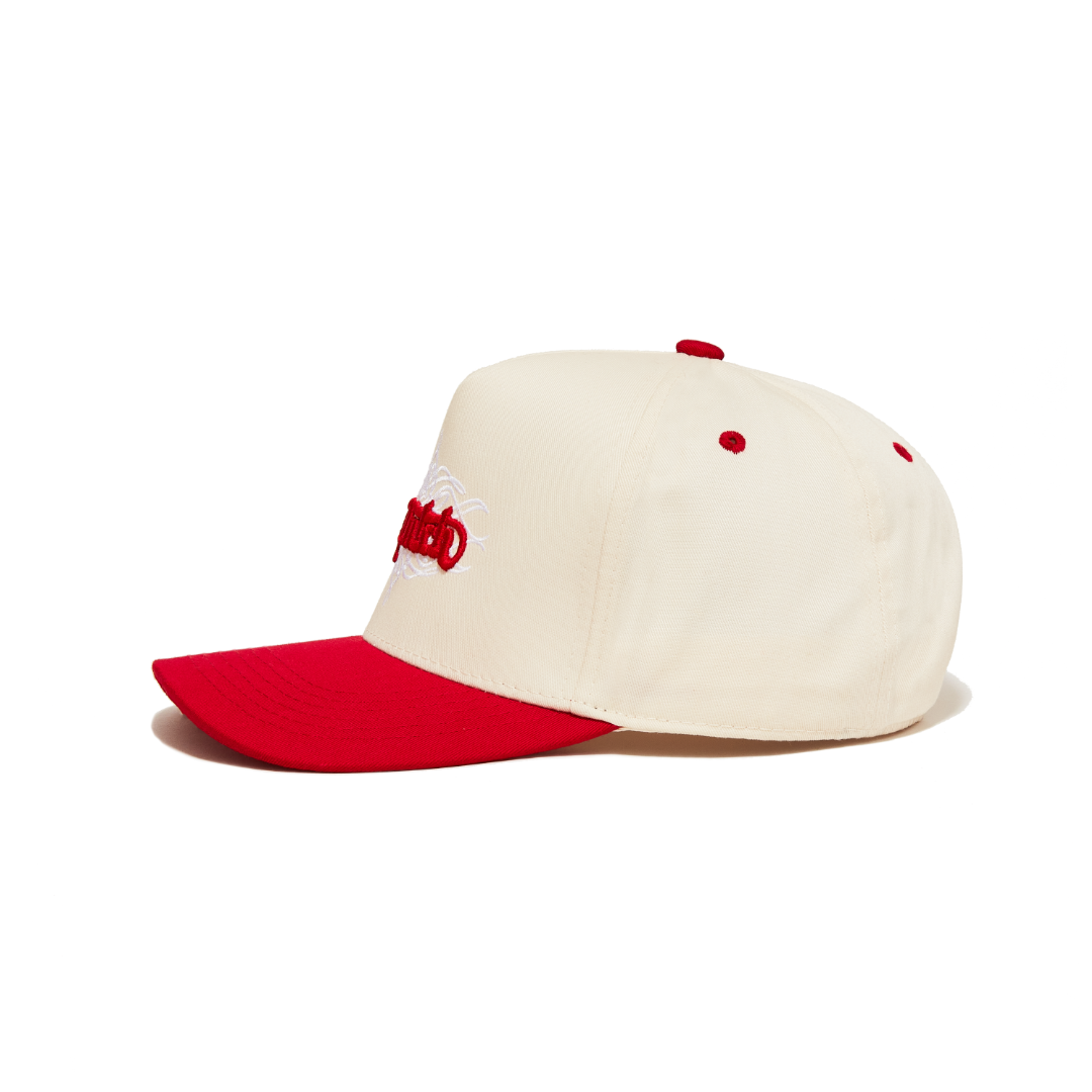 Von Dutch Cream & Red Chopper Snapback Hat - Image 2