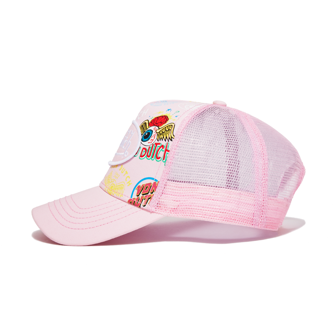 Von Dutch Pink Jax Trucker Hat - Image 2
