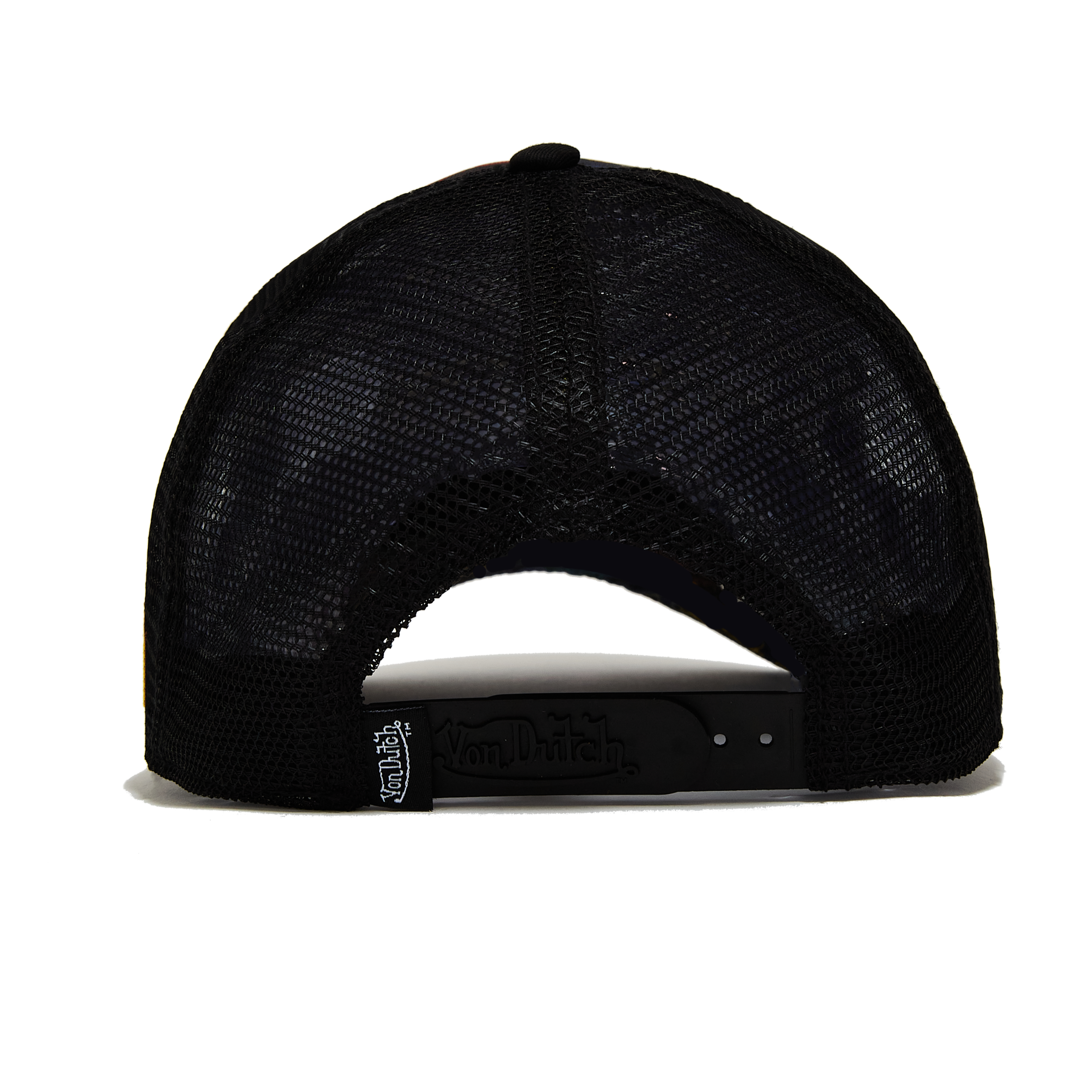 Von Dutch 415 Black & Green Studded Trucker Hat - Image 3
