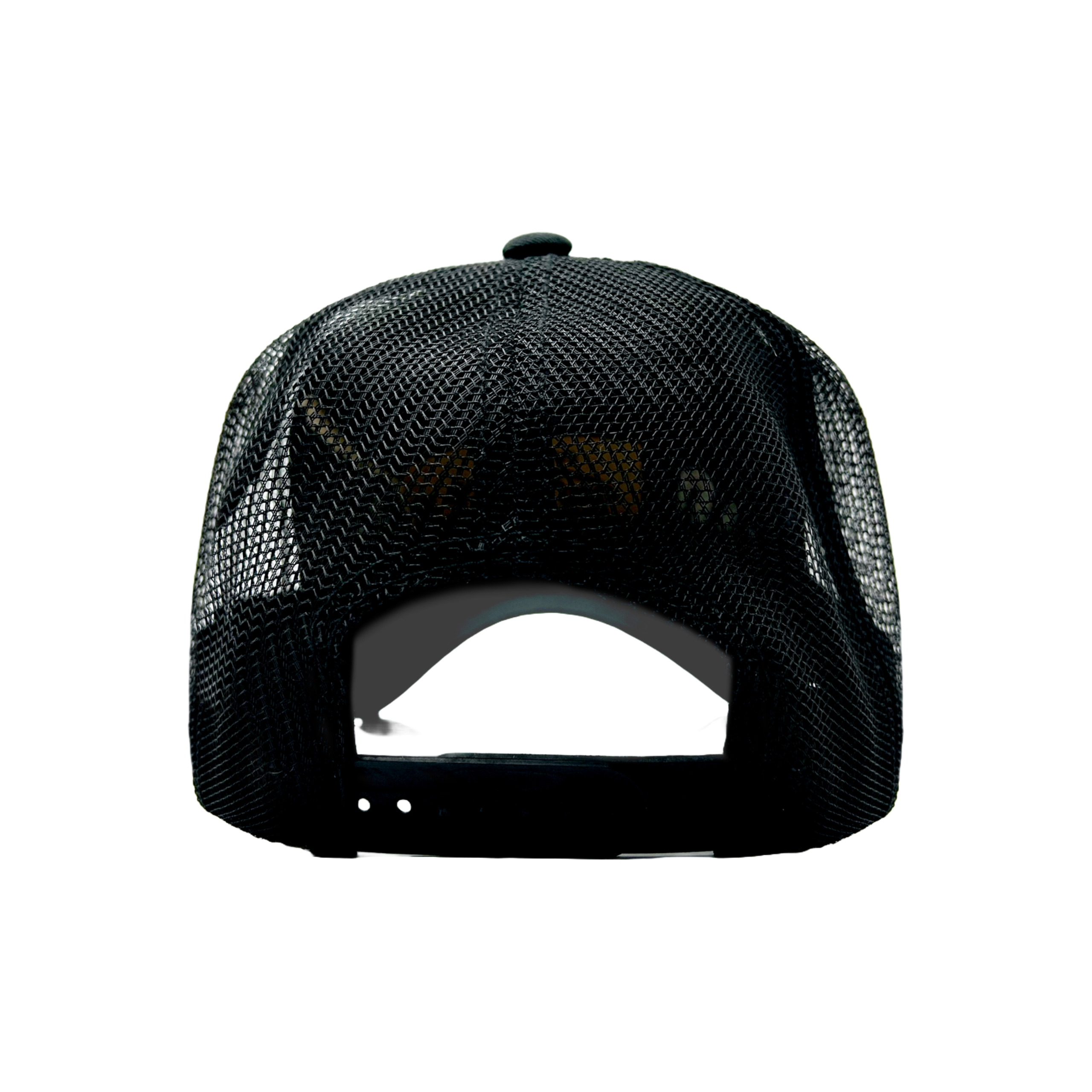 Von Dutch Black & White Curved Terry Logo Trucker Hat - Image 5