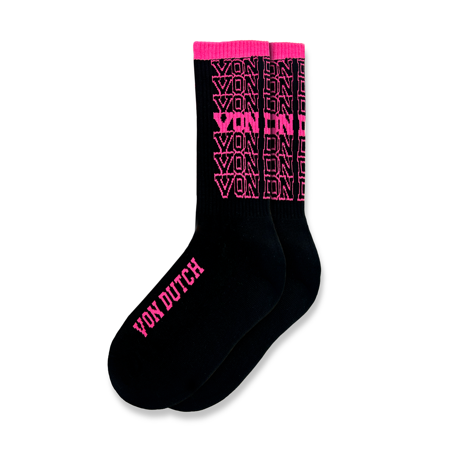Von Dutch Black & Pink Socks