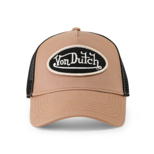 Von Dutch Brown. Off-White & Black Trucker Hat