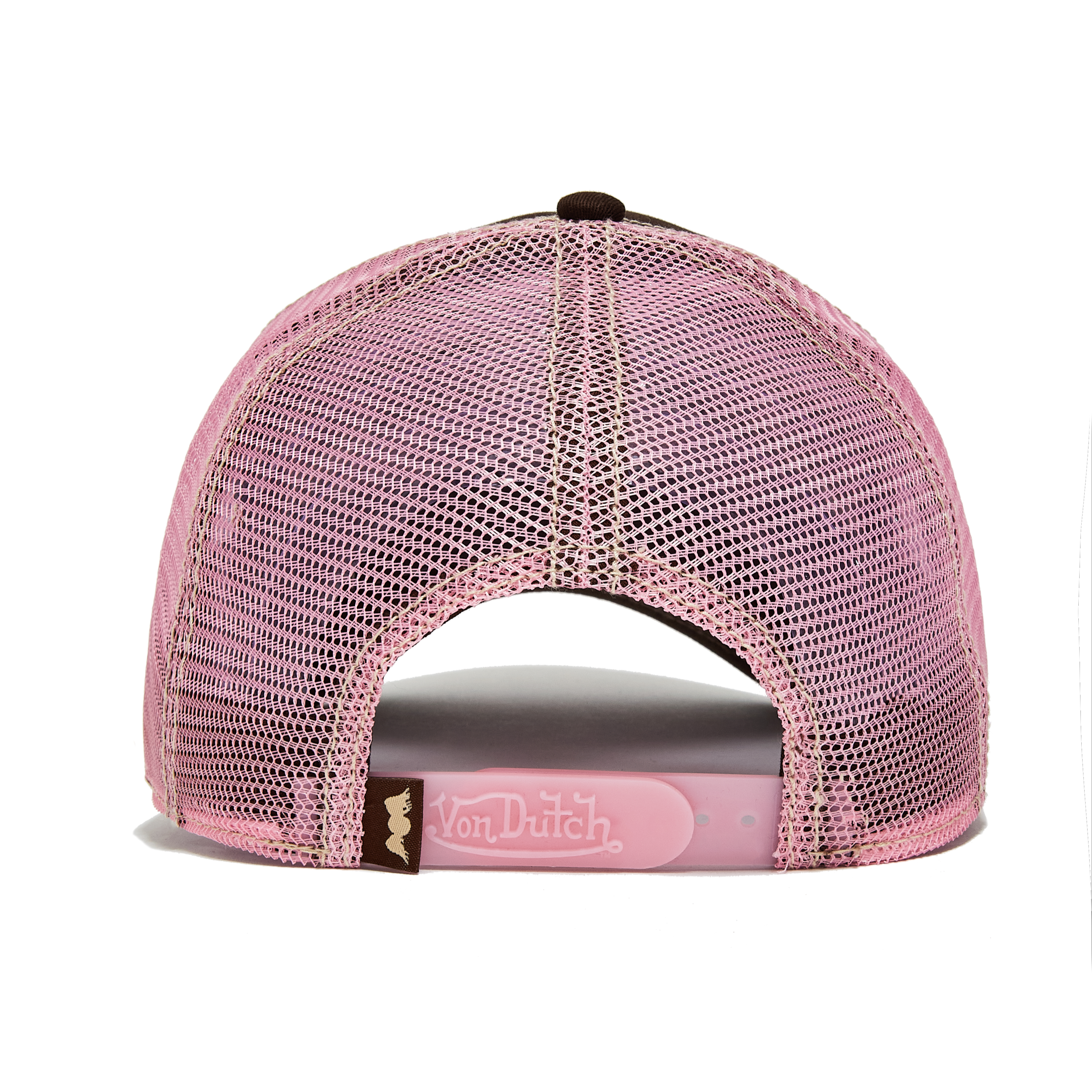 Von Dutch Brown & Pink Classic Trucker Hat - Image 5