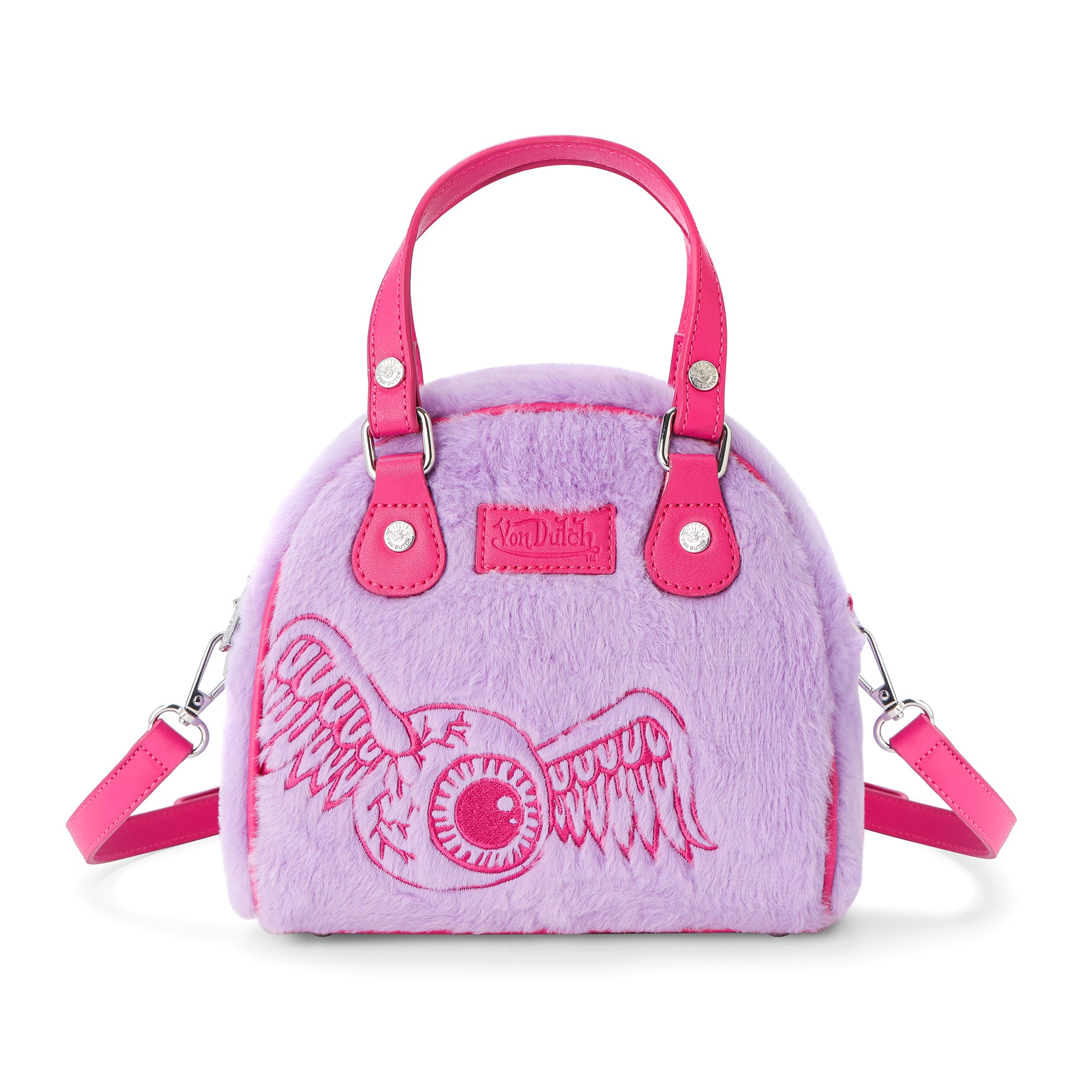 Von Dutch Bubblegum Furry Bowling Bag - Image 4