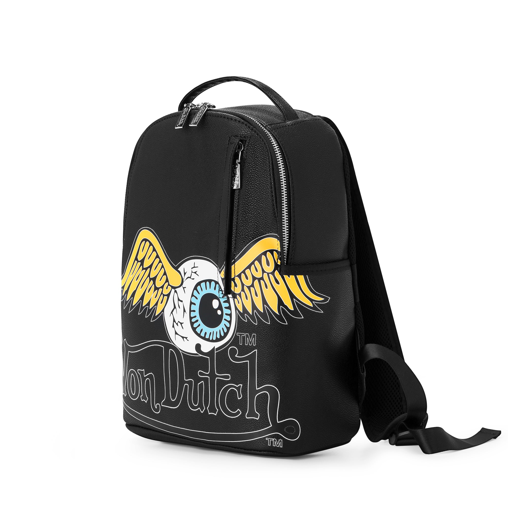 Von Dutch Small Sized Black Flying Eye Backpack - Image 2