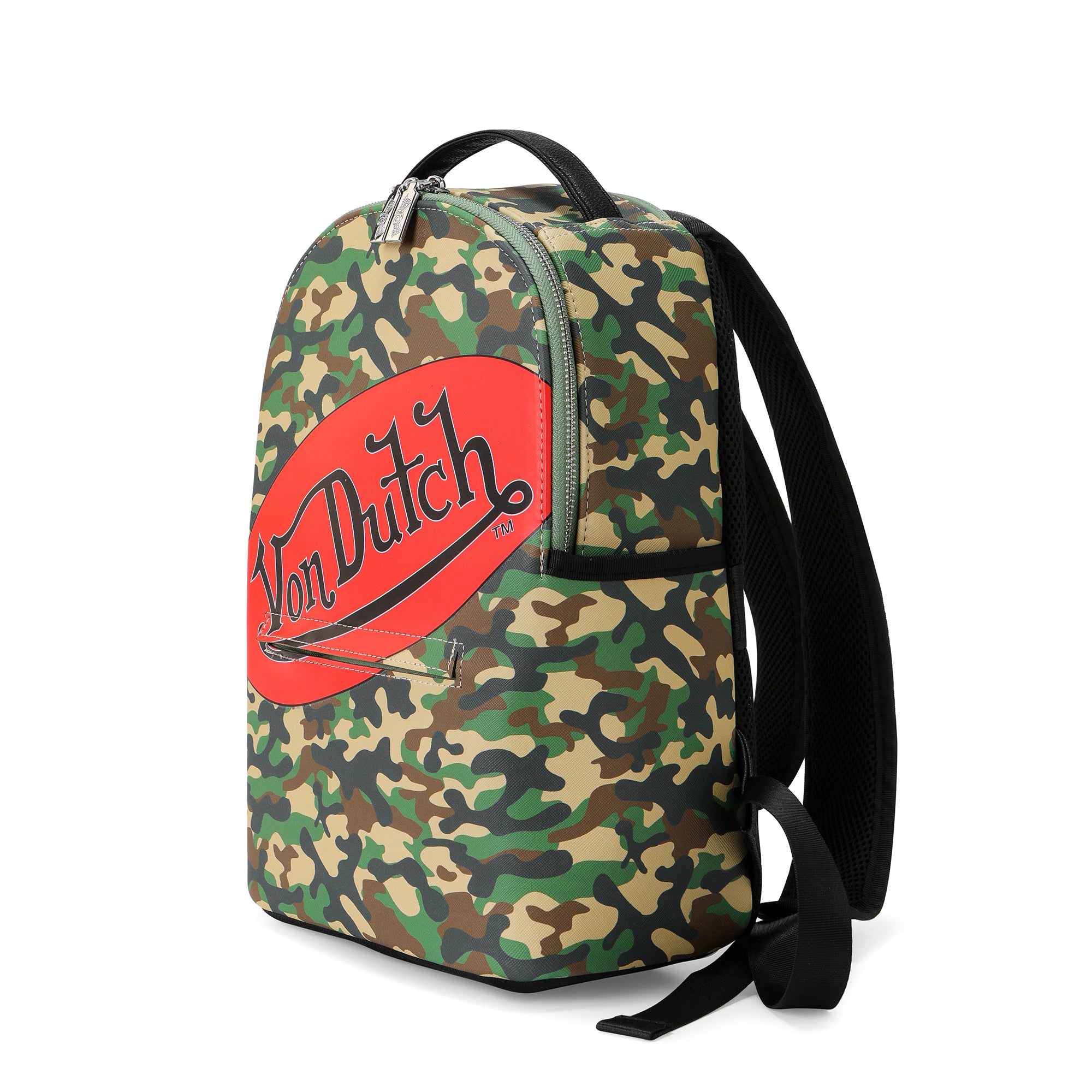 Von Dutch Large Green Camo Backpack - Image 2
