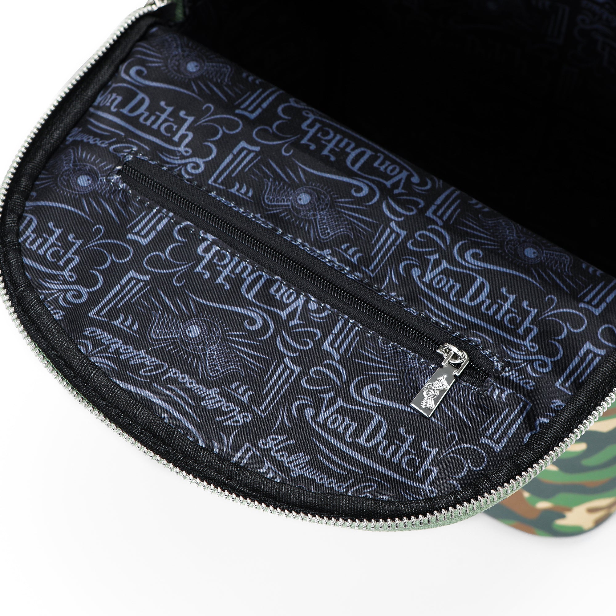Von Dutch Large Green Camo Backpack - Image 5