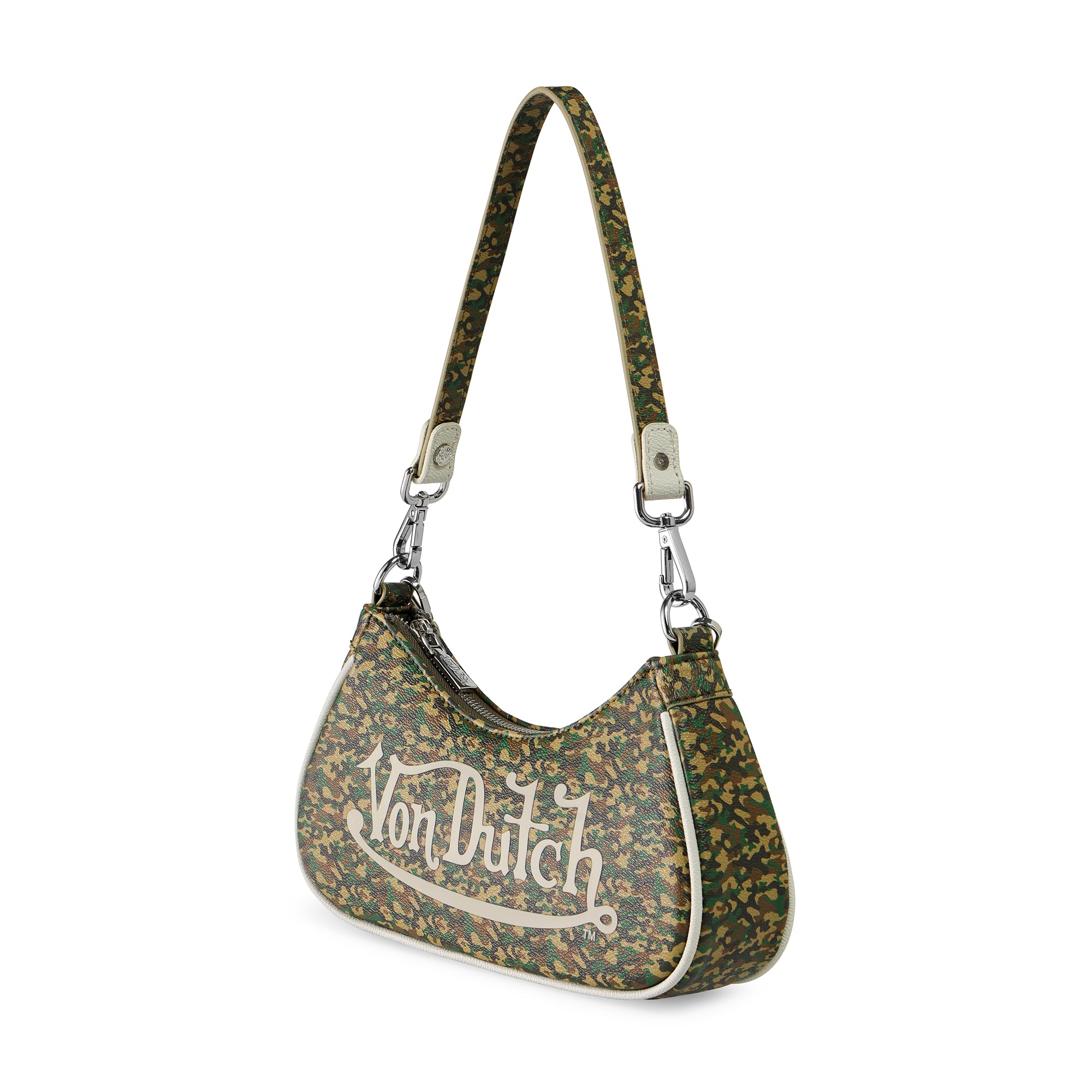 Von Dutch Green Camo Shoulder Bag - Image 3