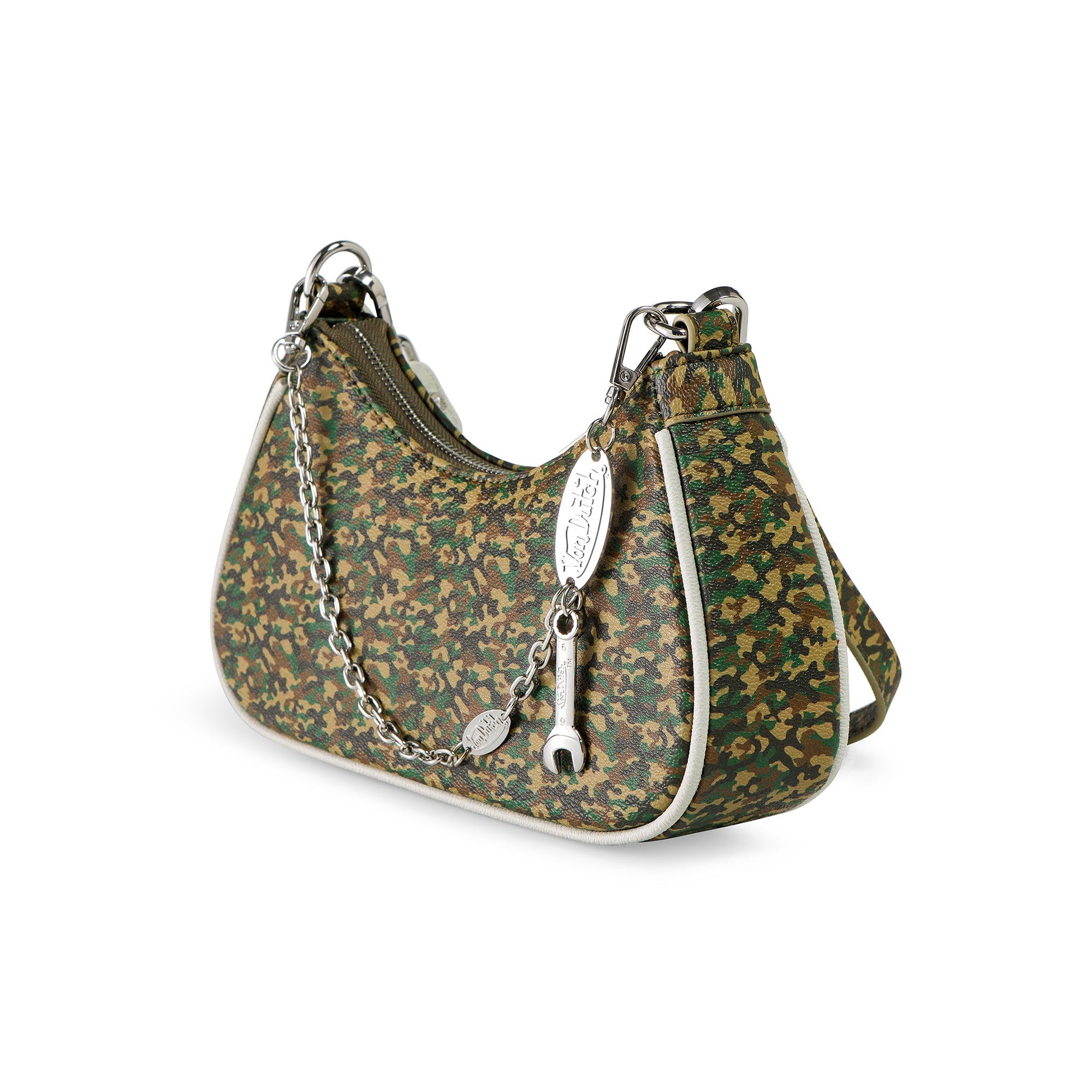 Von Dutch Green Camo Shoulder Bag - Image 4