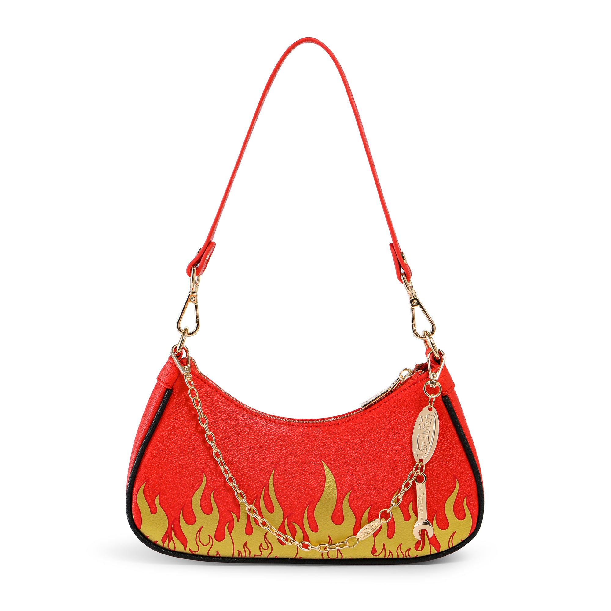 Von Dutch Red Flames Shoulder Bag - Image 2