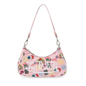 Von Dutch Light Pink Jax Shoulder Bag