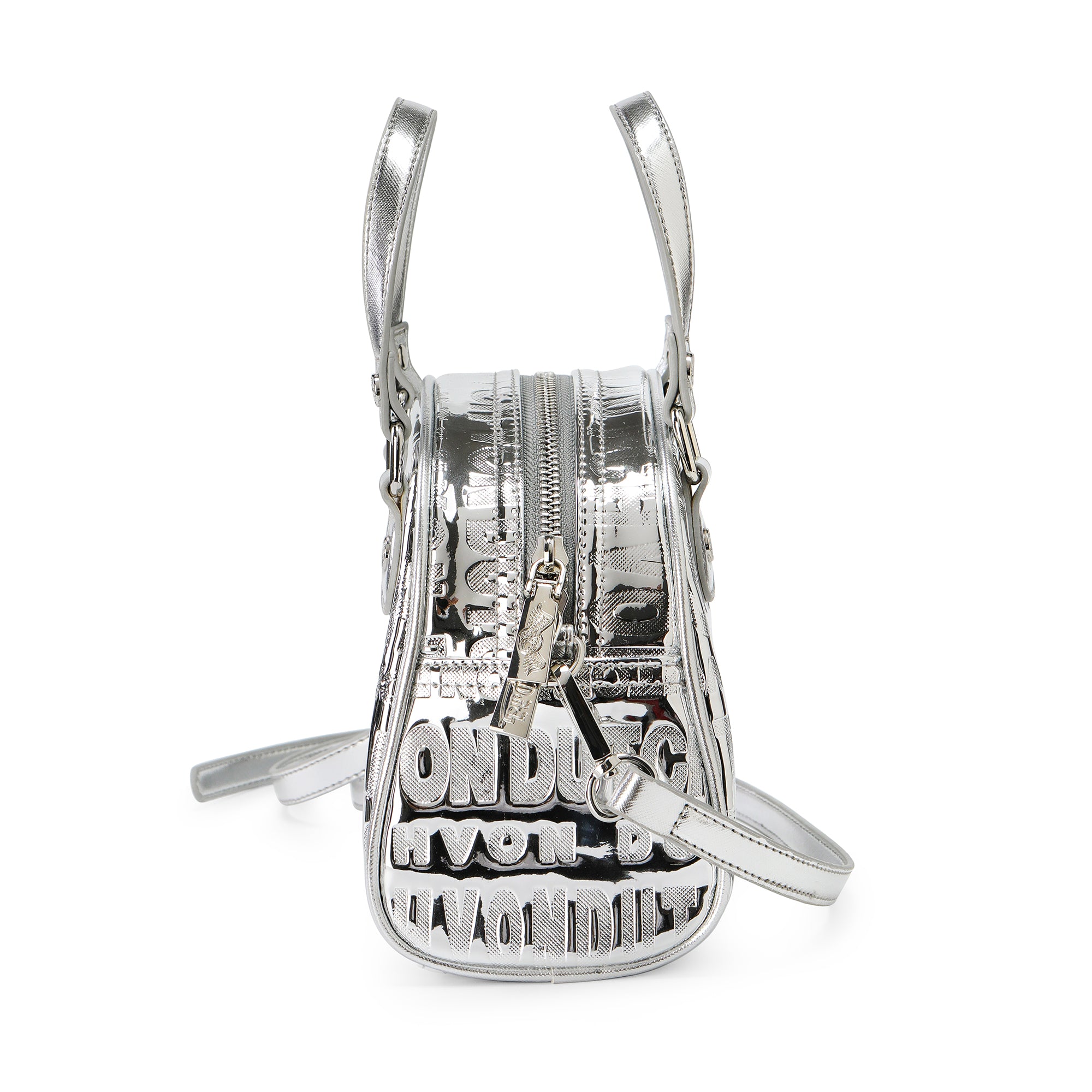 Von Dutch Silver Foil Reflective Bowling Bag - Image 3