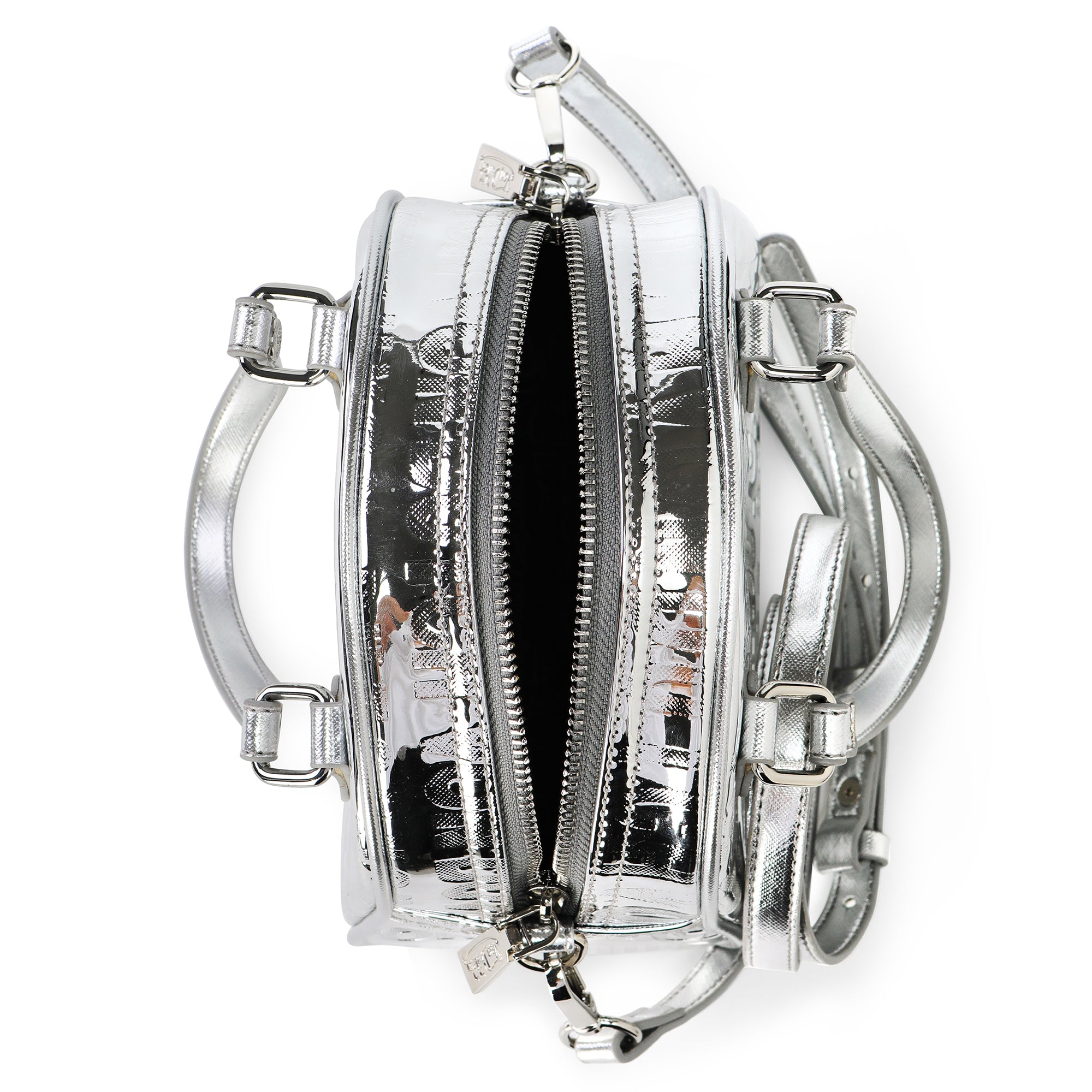 Von Dutch Silver Foil Reflective Bowling Bag - Image 5