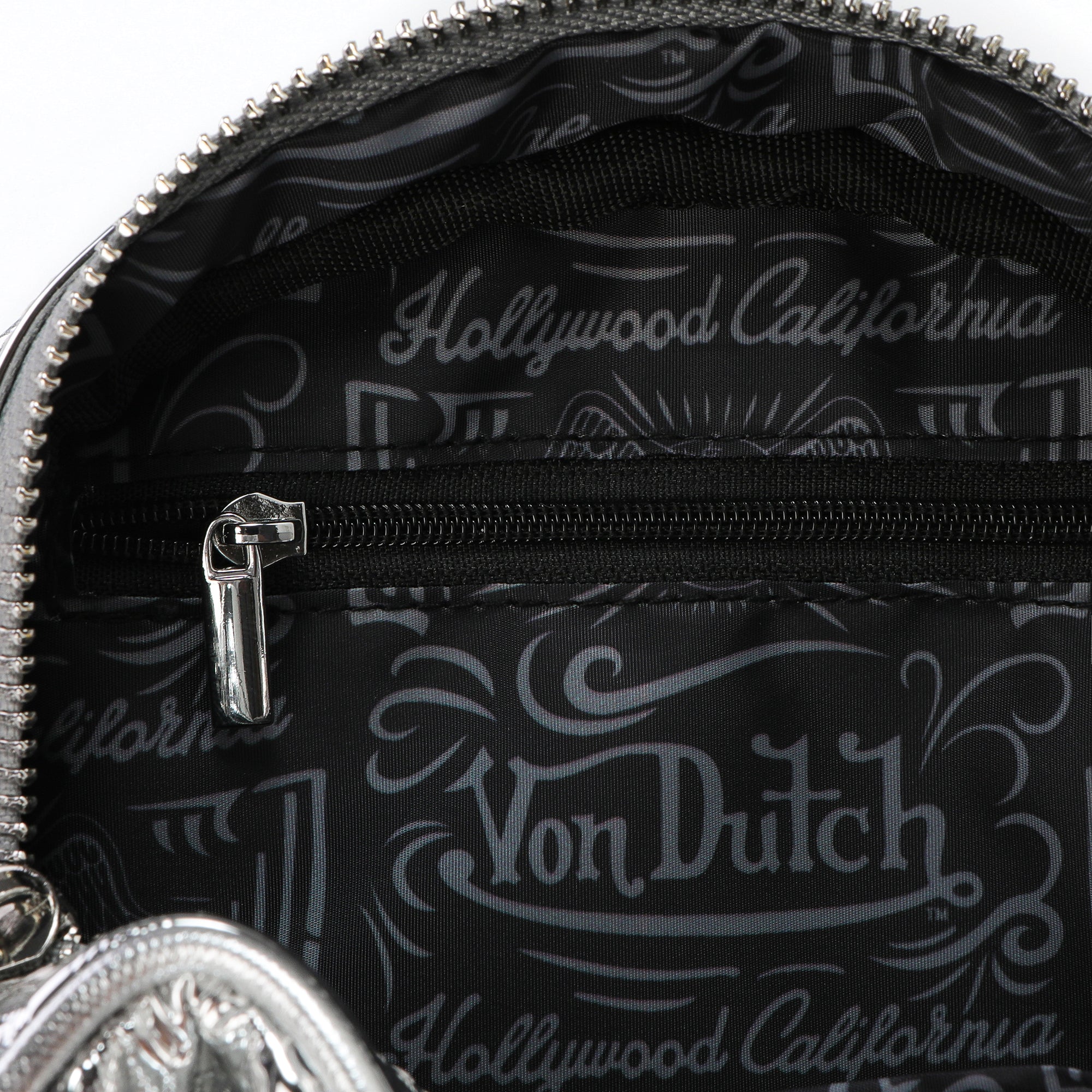 Von Dutch Silver Foil Reflective Bowling Bag - Image 6