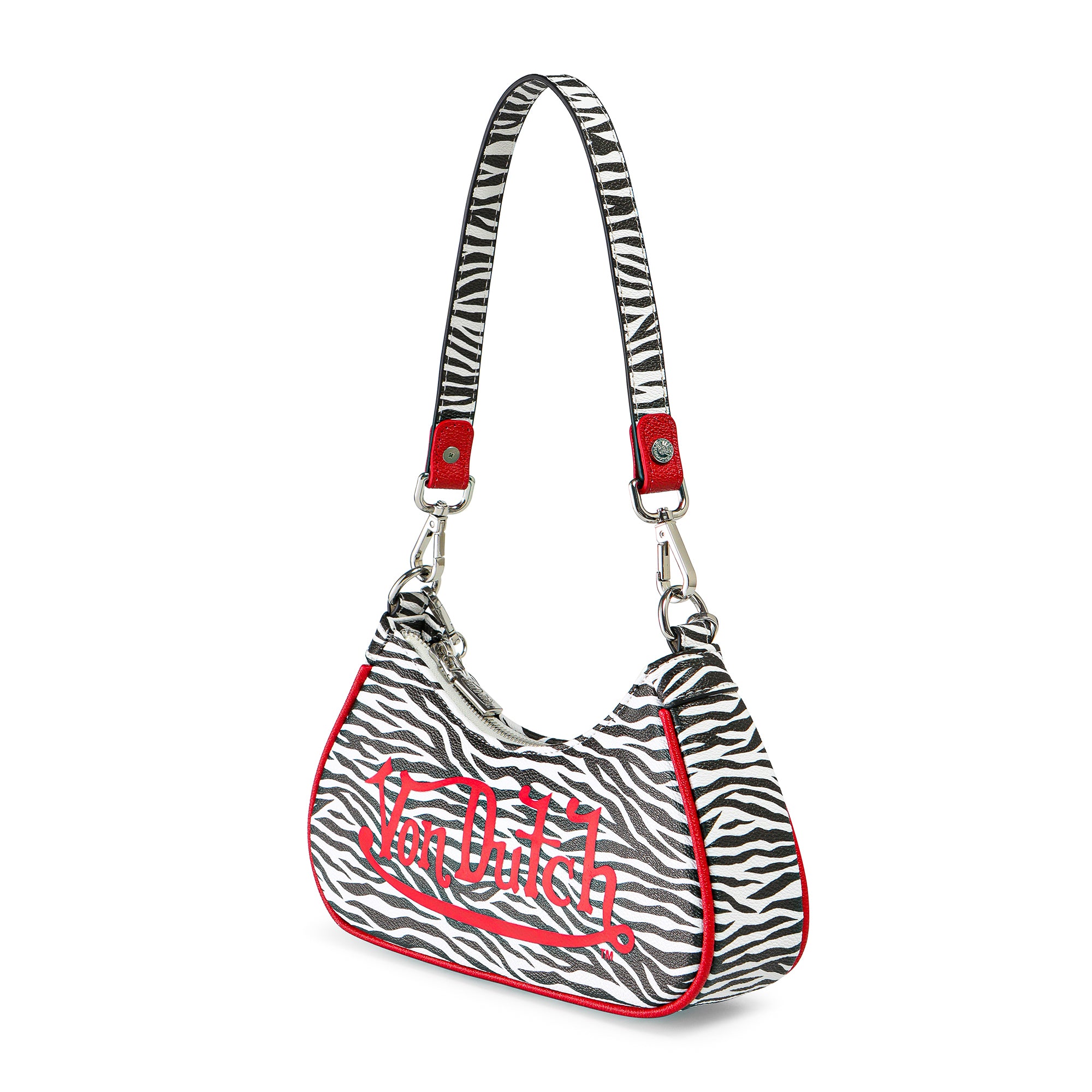 Von Dutch Zebra Print Shoulder Bag - Image 5