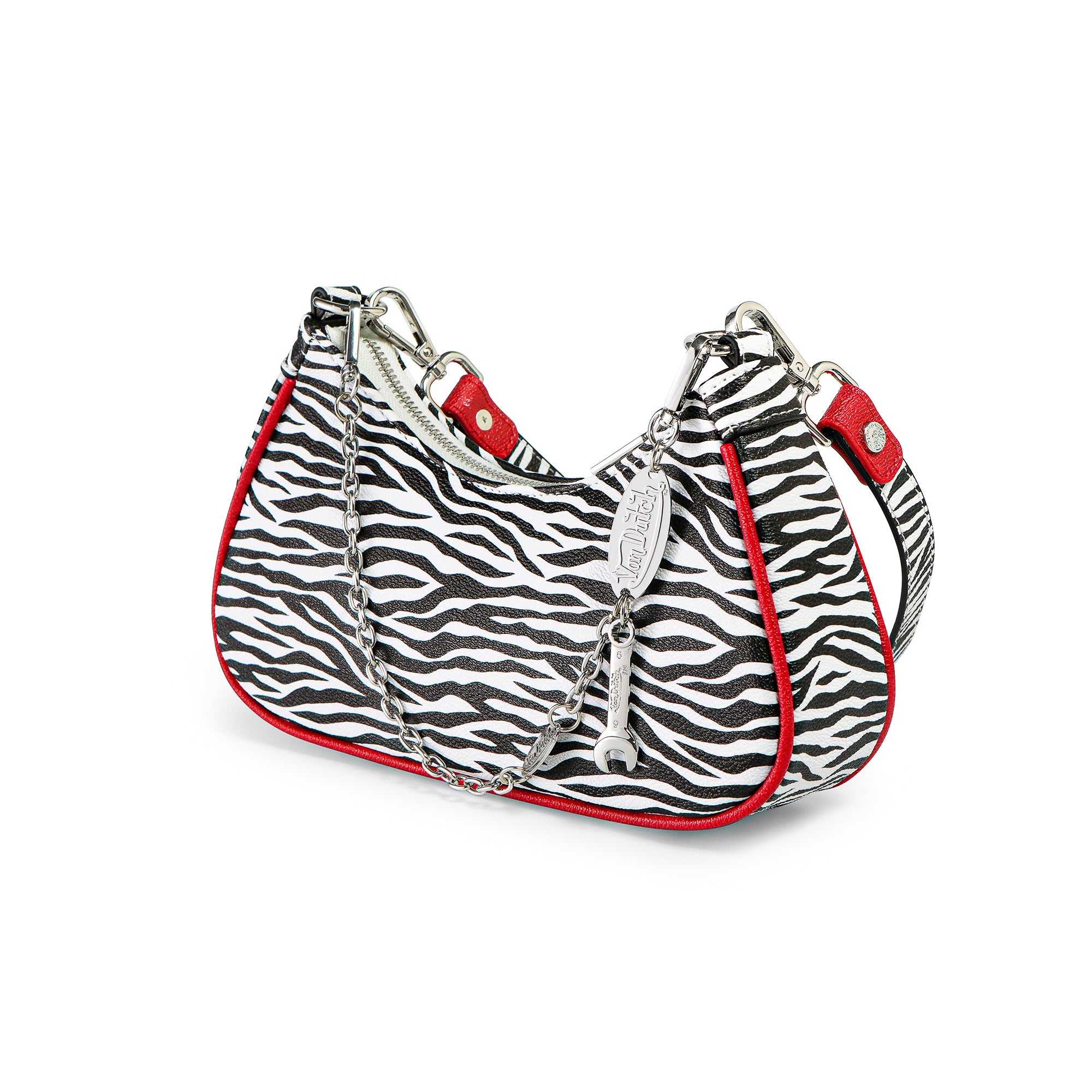 Von Dutch Zebra Print Shoulder Bag - Image 4