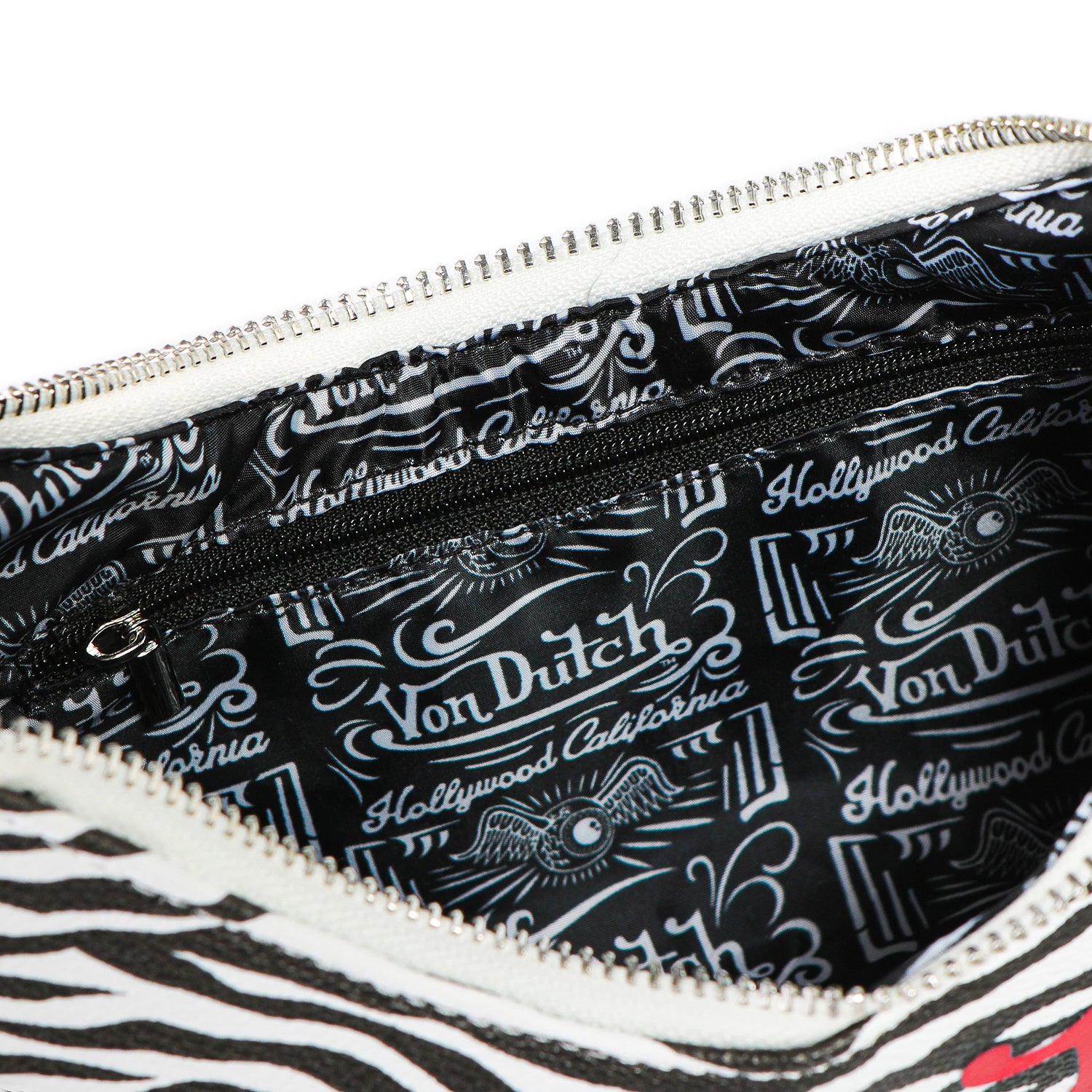 Von Dutch Zebra Print Shoulder Bag - Image 3