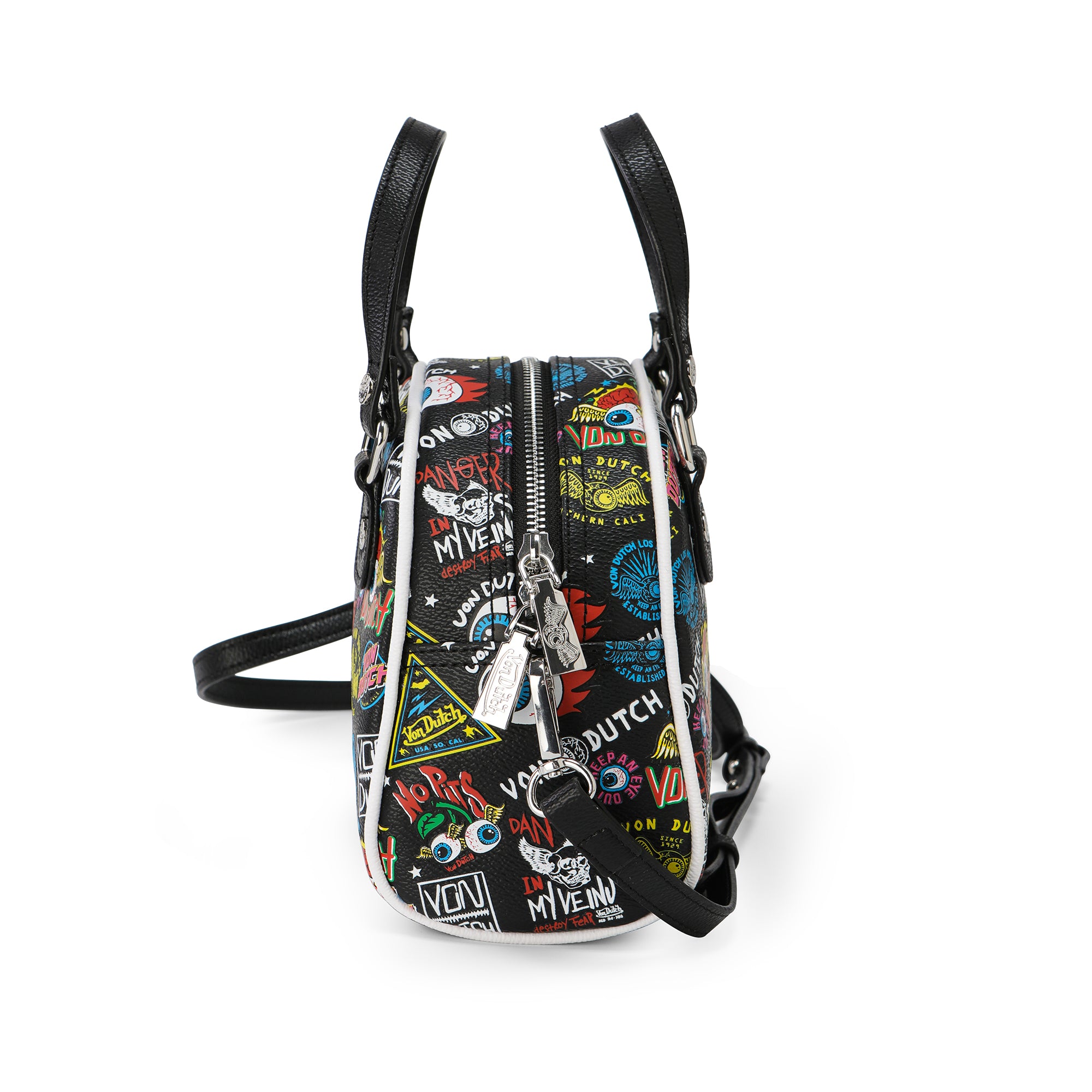 Von Dutch Black Jax Bowling Bag - Image 6
