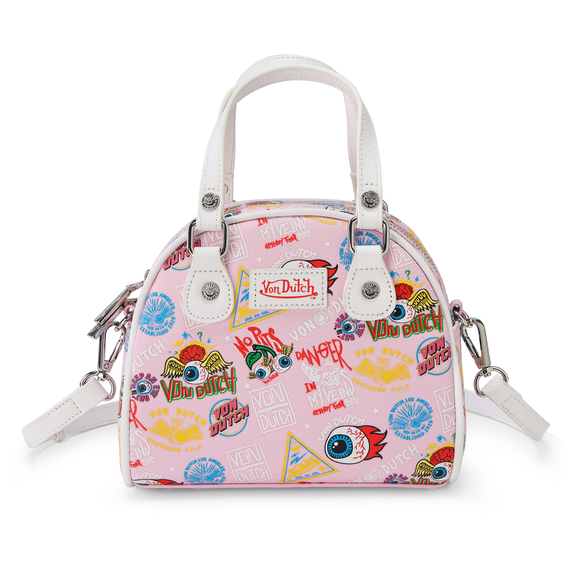 Von Dutch Jax Bowling Bag - Light Pink - Image 4