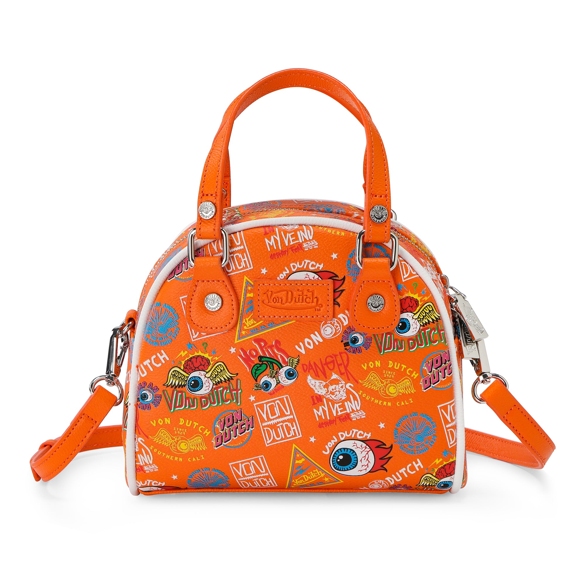 Von Dutch Orange Jax Bowling Bag - Image 4