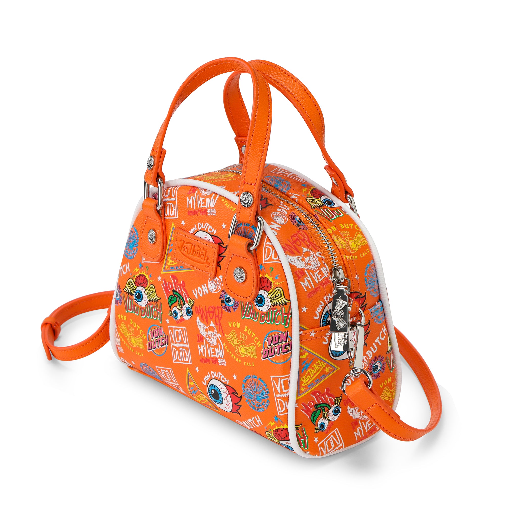 Von Dutch Orange Jax Bowling Bag - Image 2