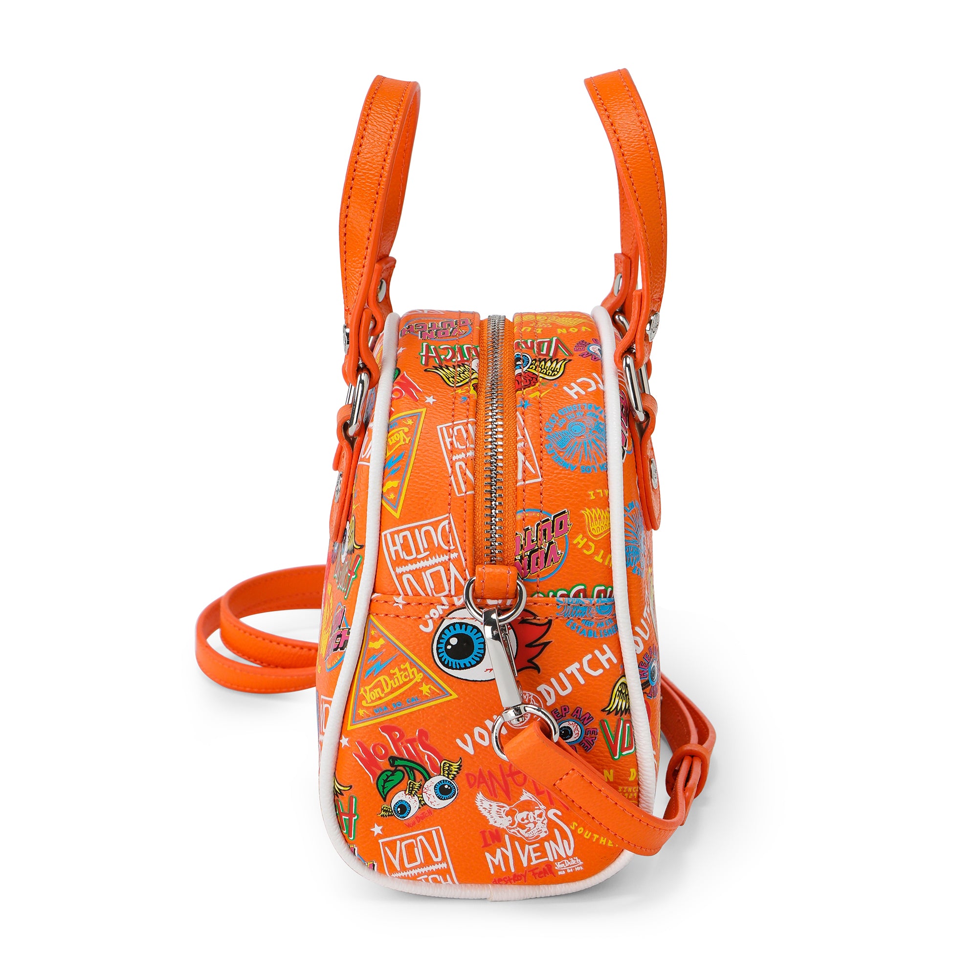 Von Dutch Orange Jax Bowling Bag - Image 3