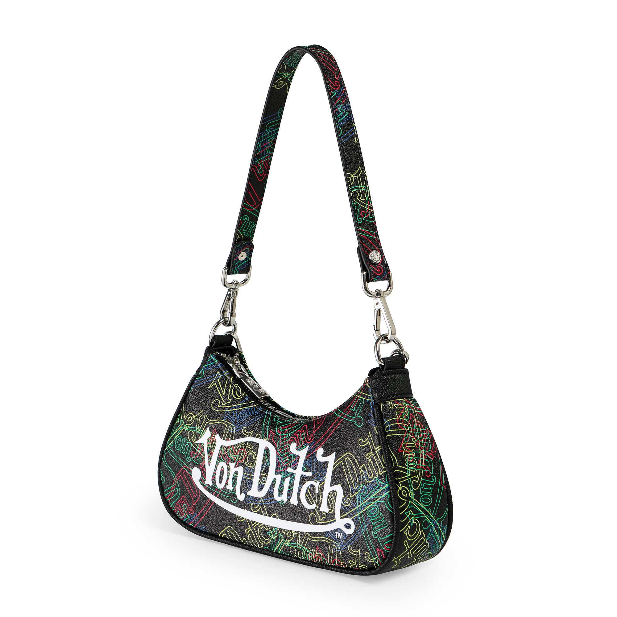 Von Dutch Neon Logo Shoulder Bag - Image 3