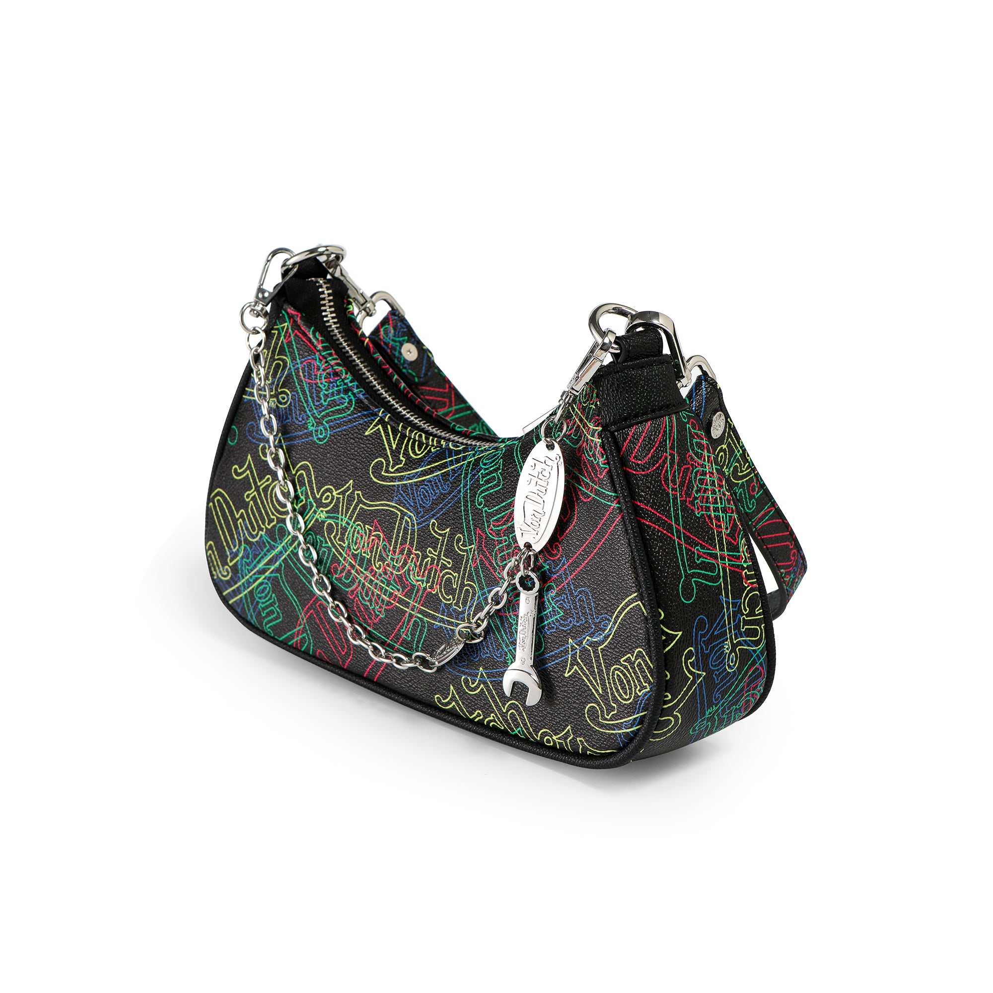 Von Dutch Neon Logo Shoulder Bag - Image 4