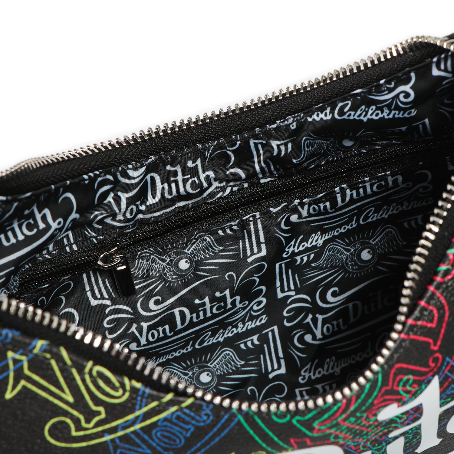 Von Dutch Neon Logo Shoulder Bag - Image 5
