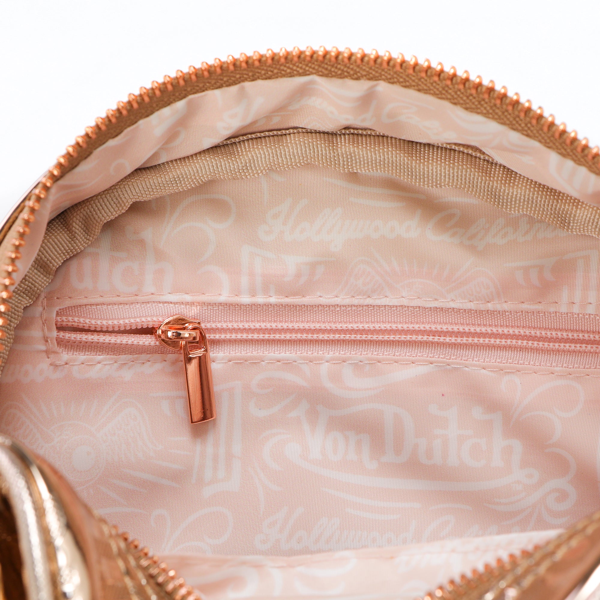 Von Dutch Rose Gold Reflective Bowling Bag - Image 6