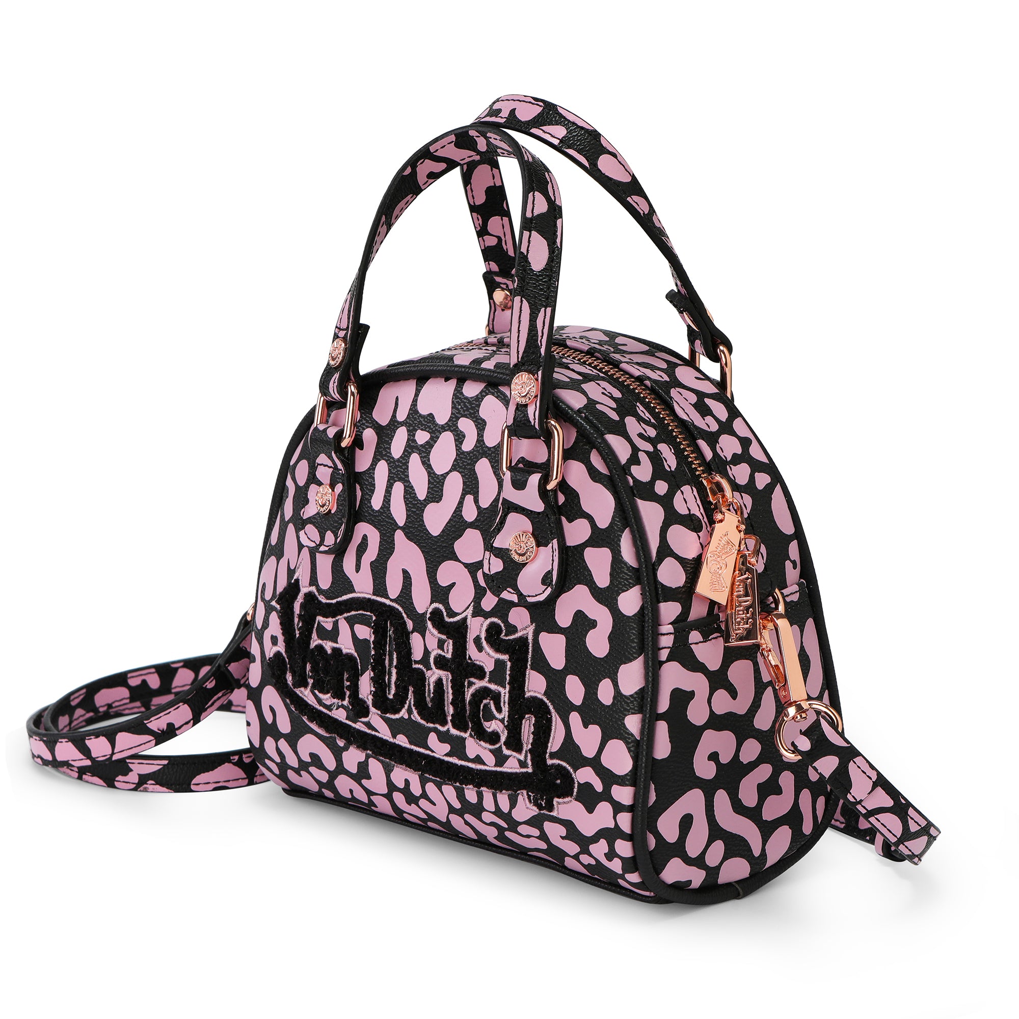 Von Dutch Cheetah Pink Bowling Bag - Image 2