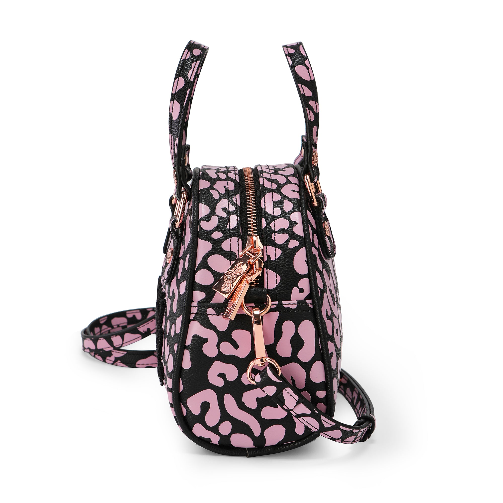 Von Dutch Cheetah Pink Bowling Bag - Image 3