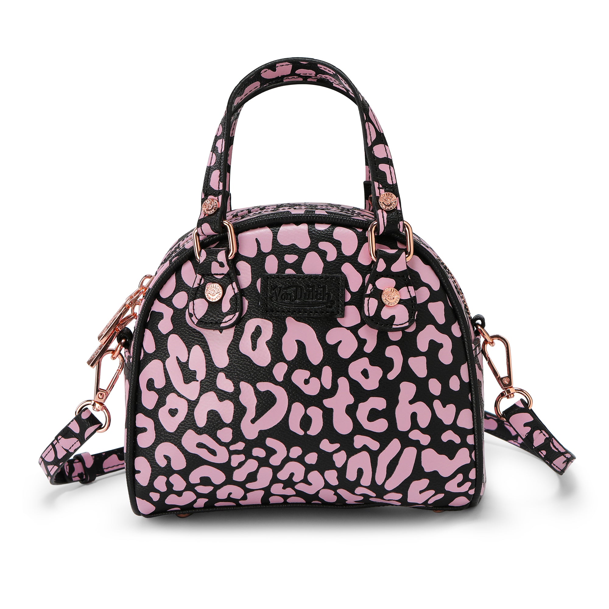 Von Dutch Cheetah Pink Bowling Bag - Image 4