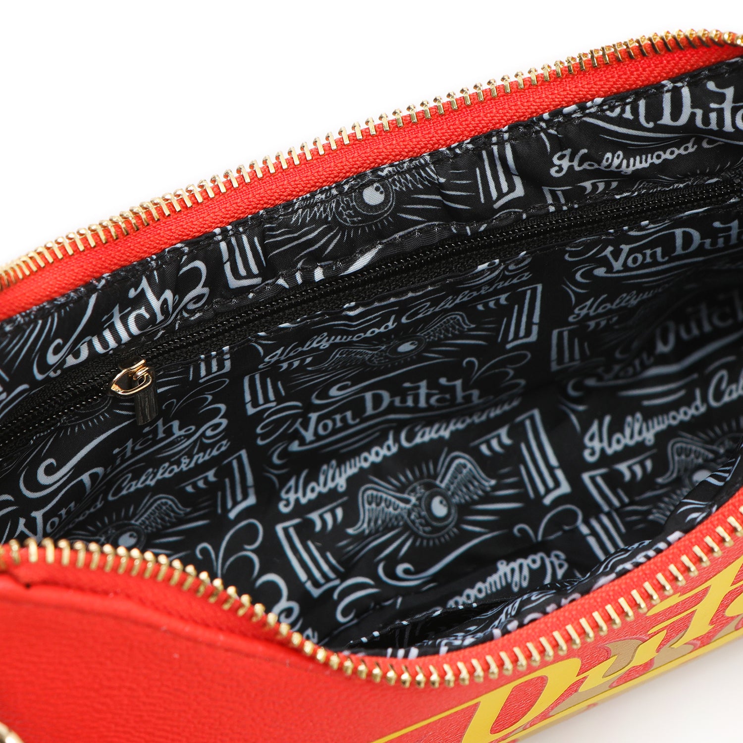 Von Dutch Red Flames Shoulder Bag - Image 5