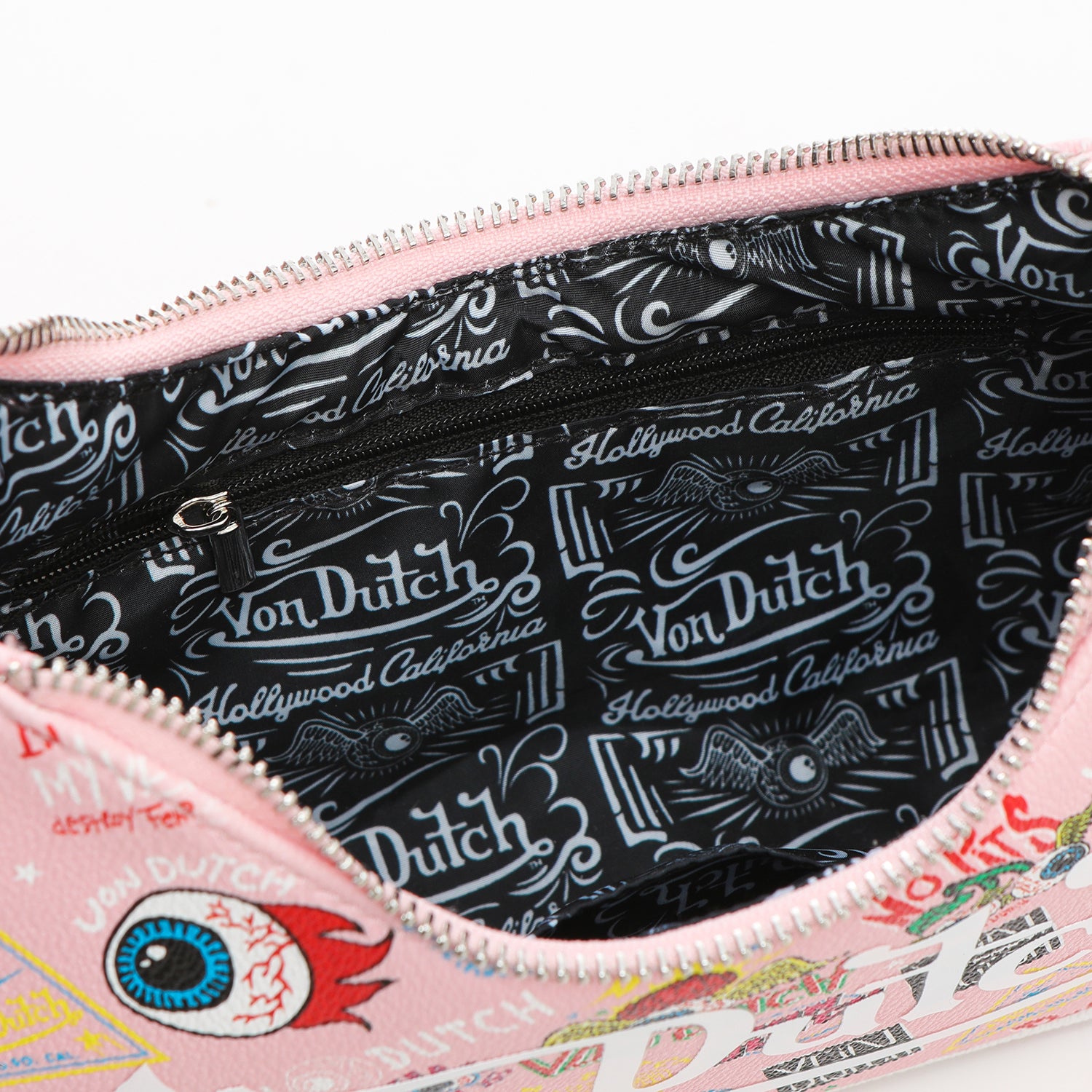 Von Dutch Light Pink Jax Shoulder Bag - Image 5
