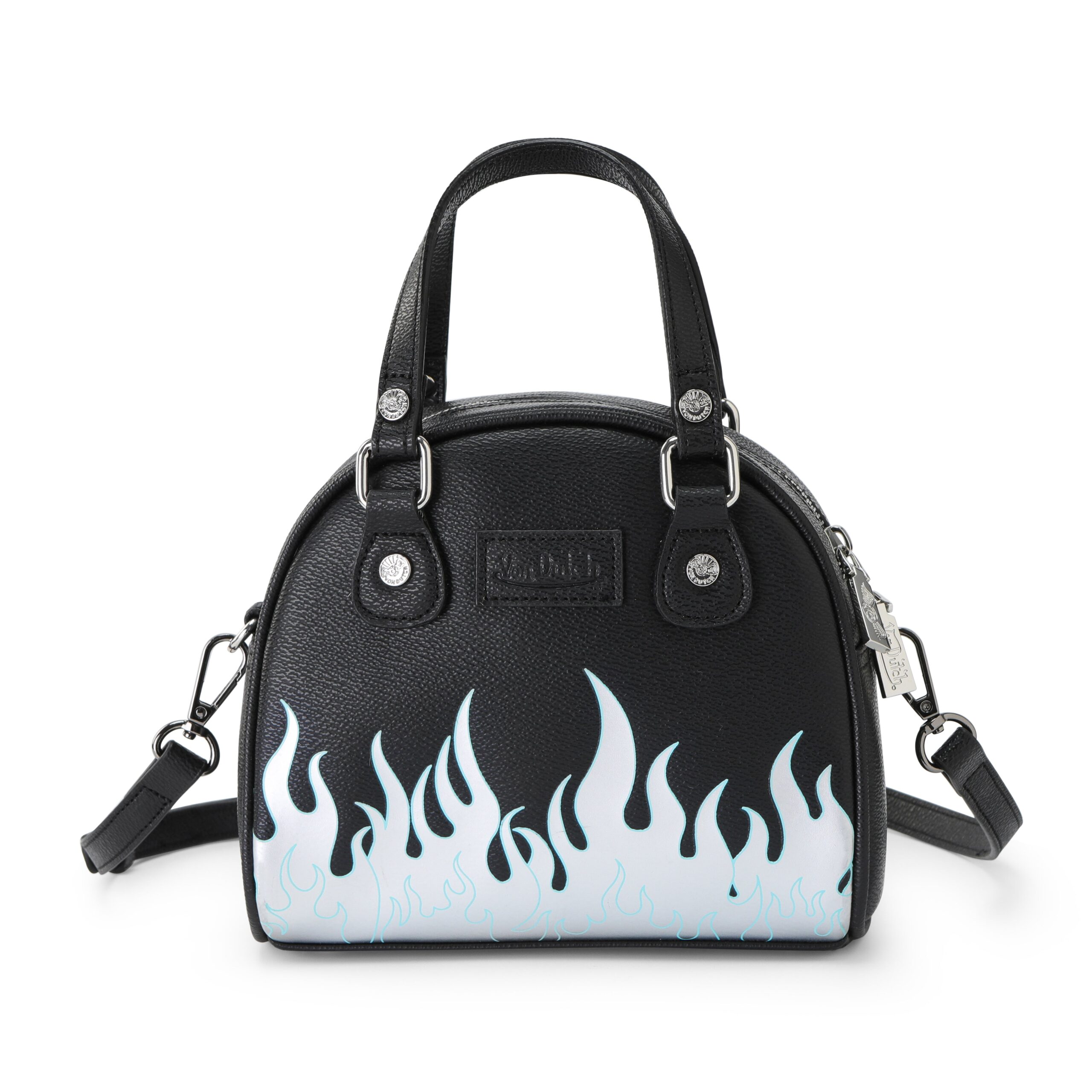 Von Dutch City of Angels Silver Blue Bowling Bag - Image 4