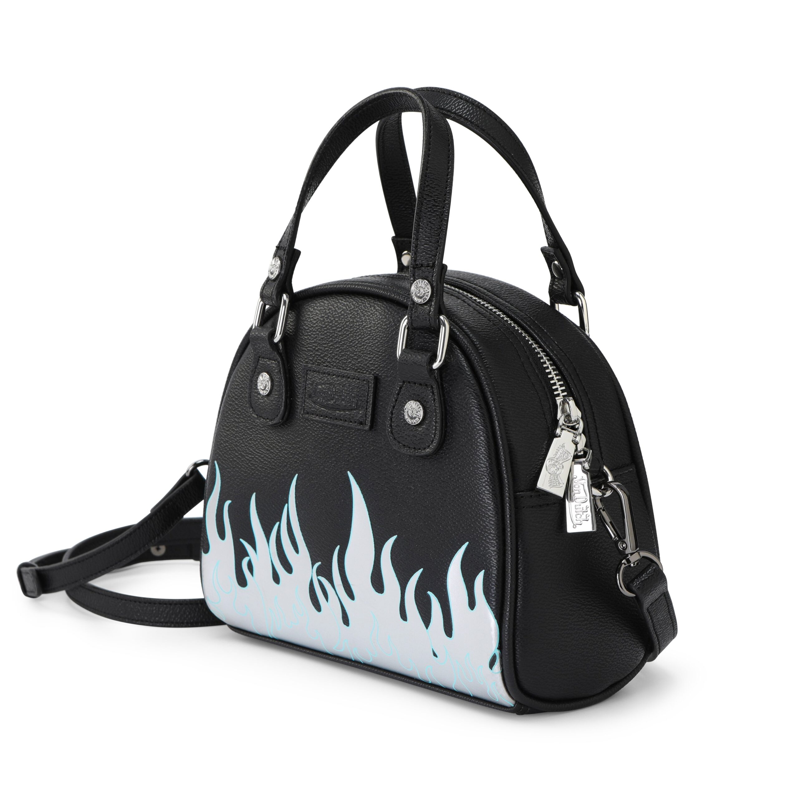 Von Dutch City of Angels Silver Blue Bowling Bag - Image 2