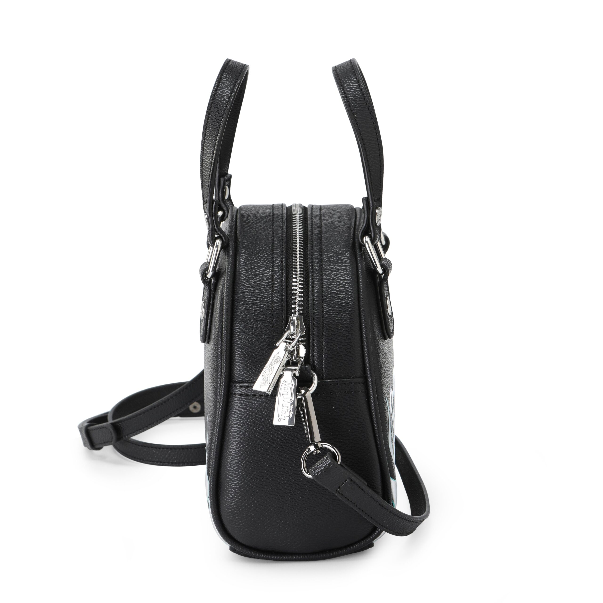 Von Dutch City of Angels Silver Blue Bowling Bag - Image 3