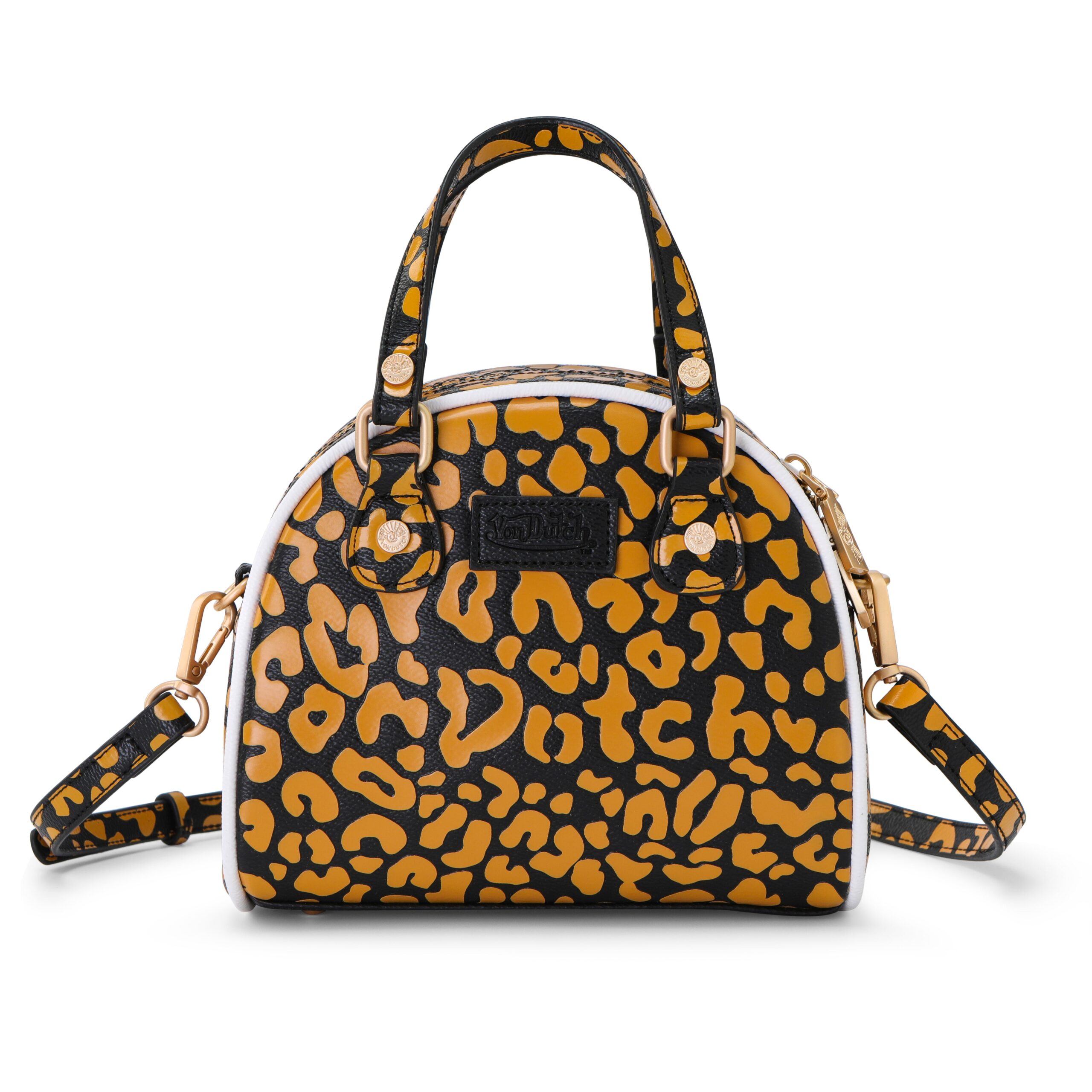 Von Dutch Cheetah Orange Bowling Bag - Image 4