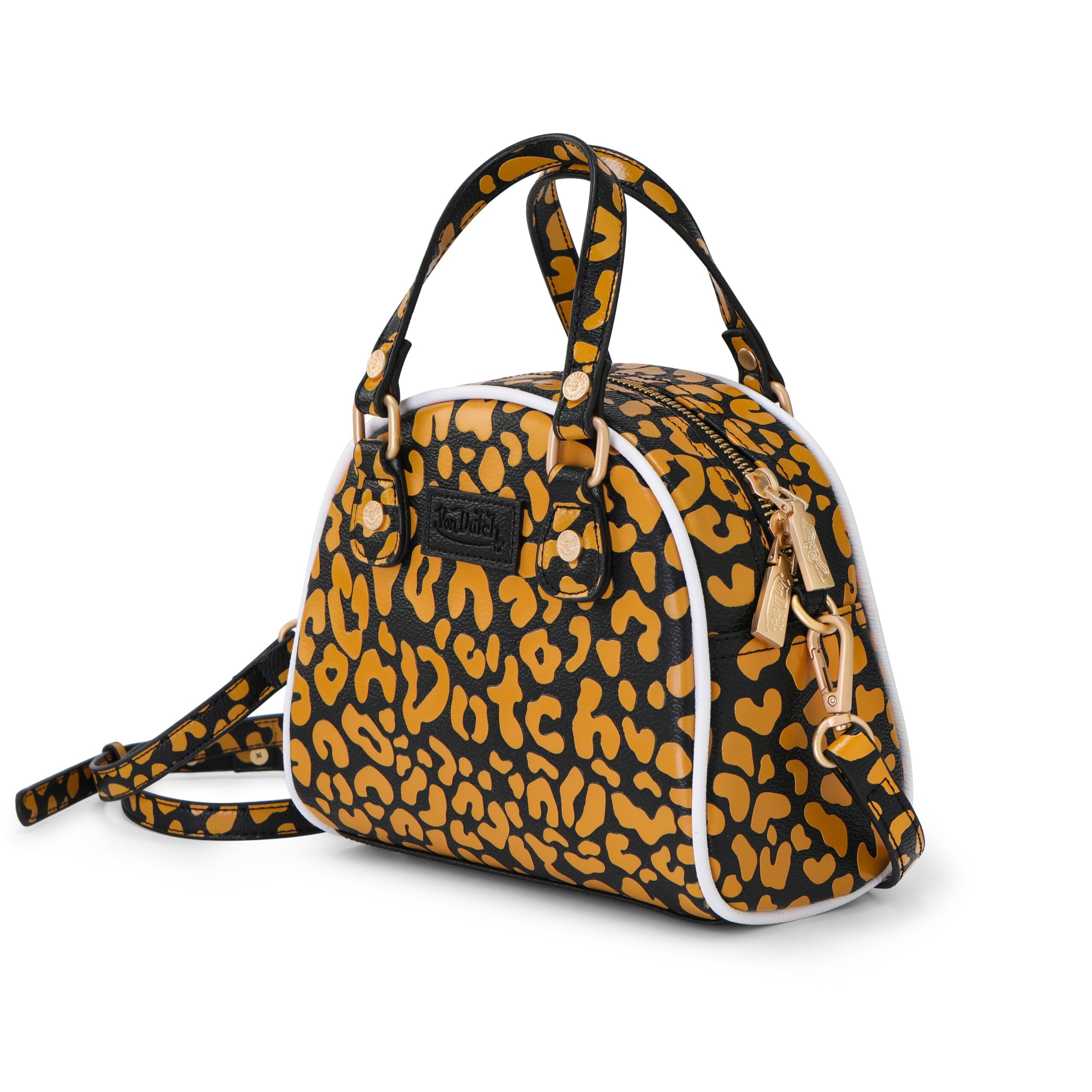 Von Dutch Cheetah Orange Bowling Bag - Image 2