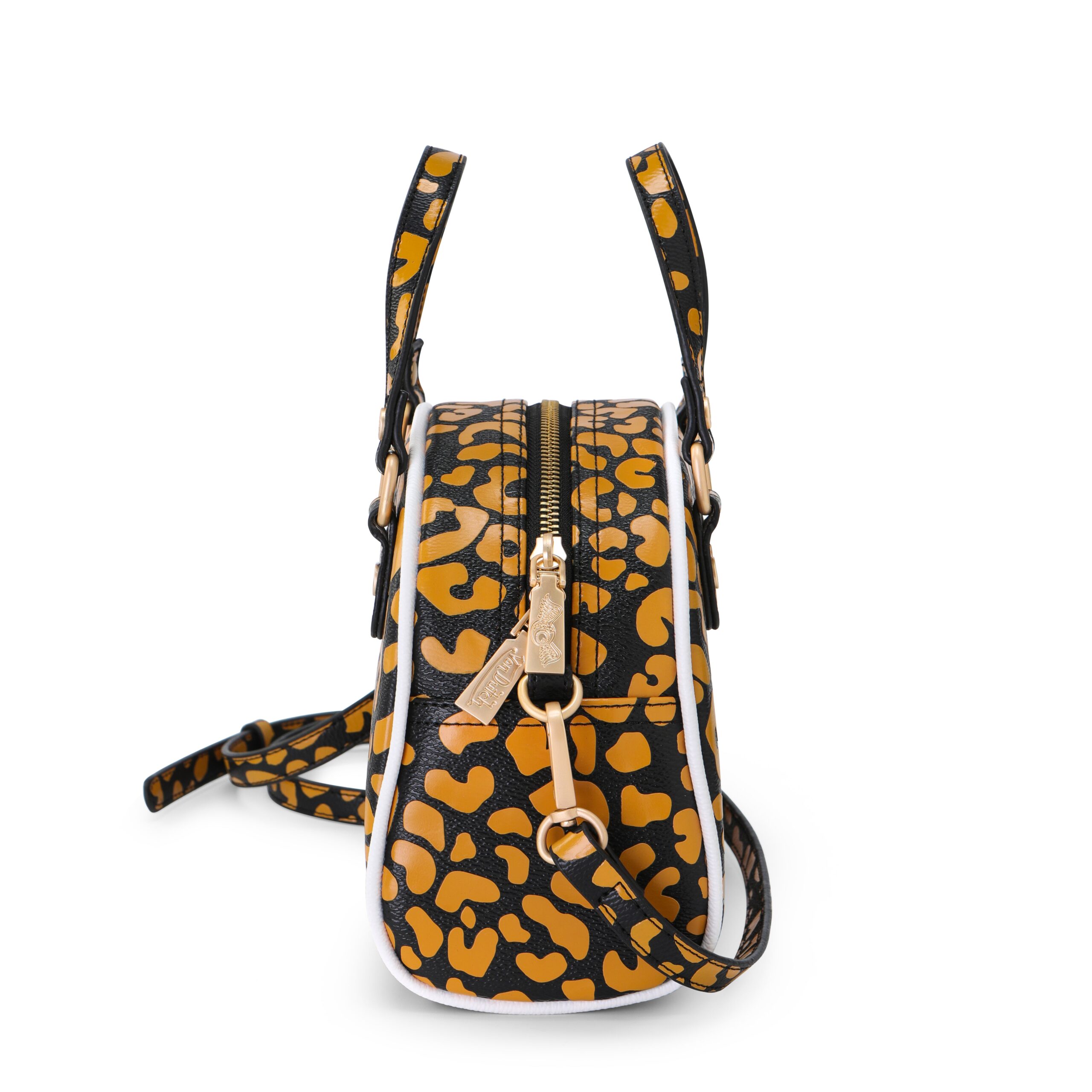 Von Dutch Cheetah Orange Bowling Bag - Image 3