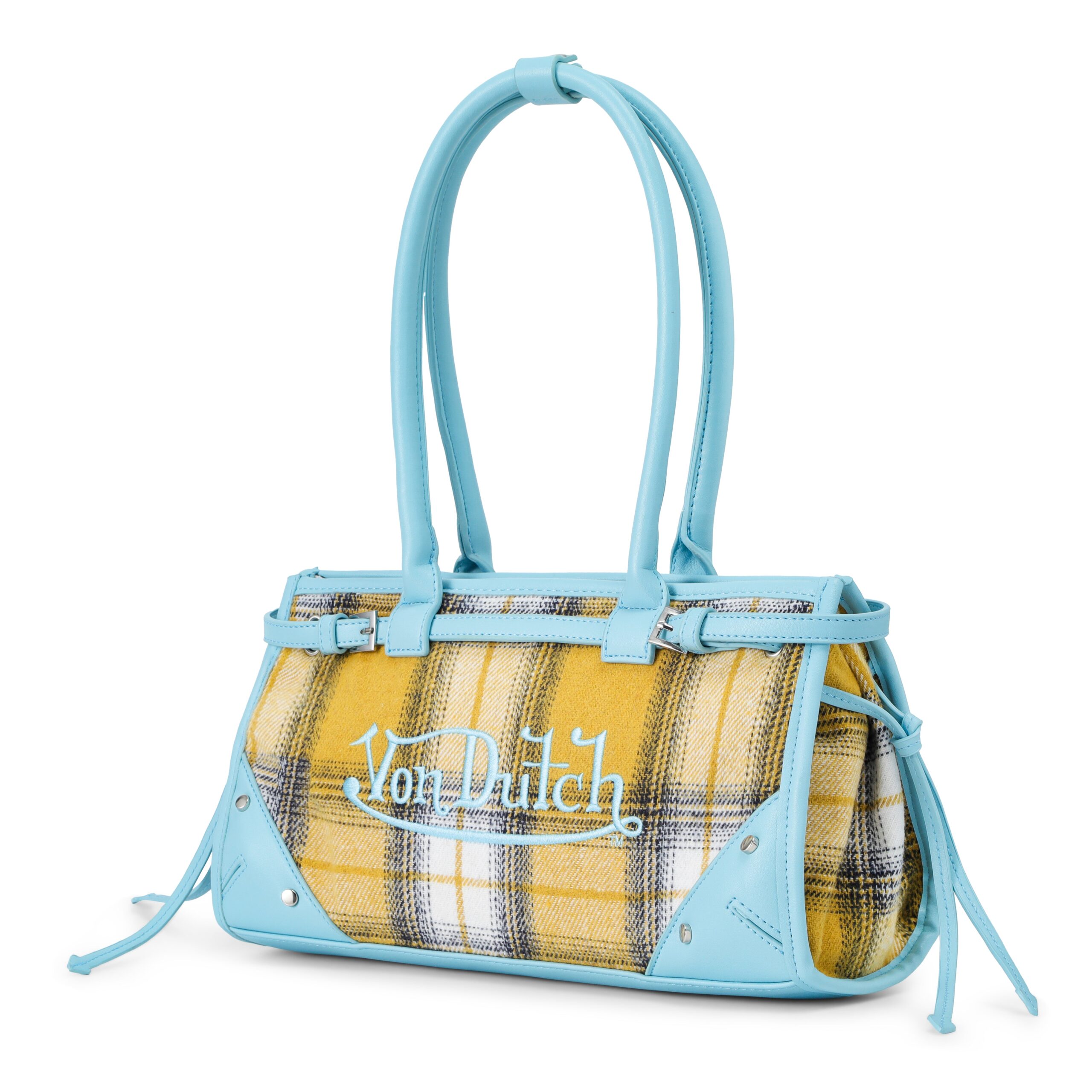 Von Dutch Lane Shoulder Bag-Plaid - Image 2