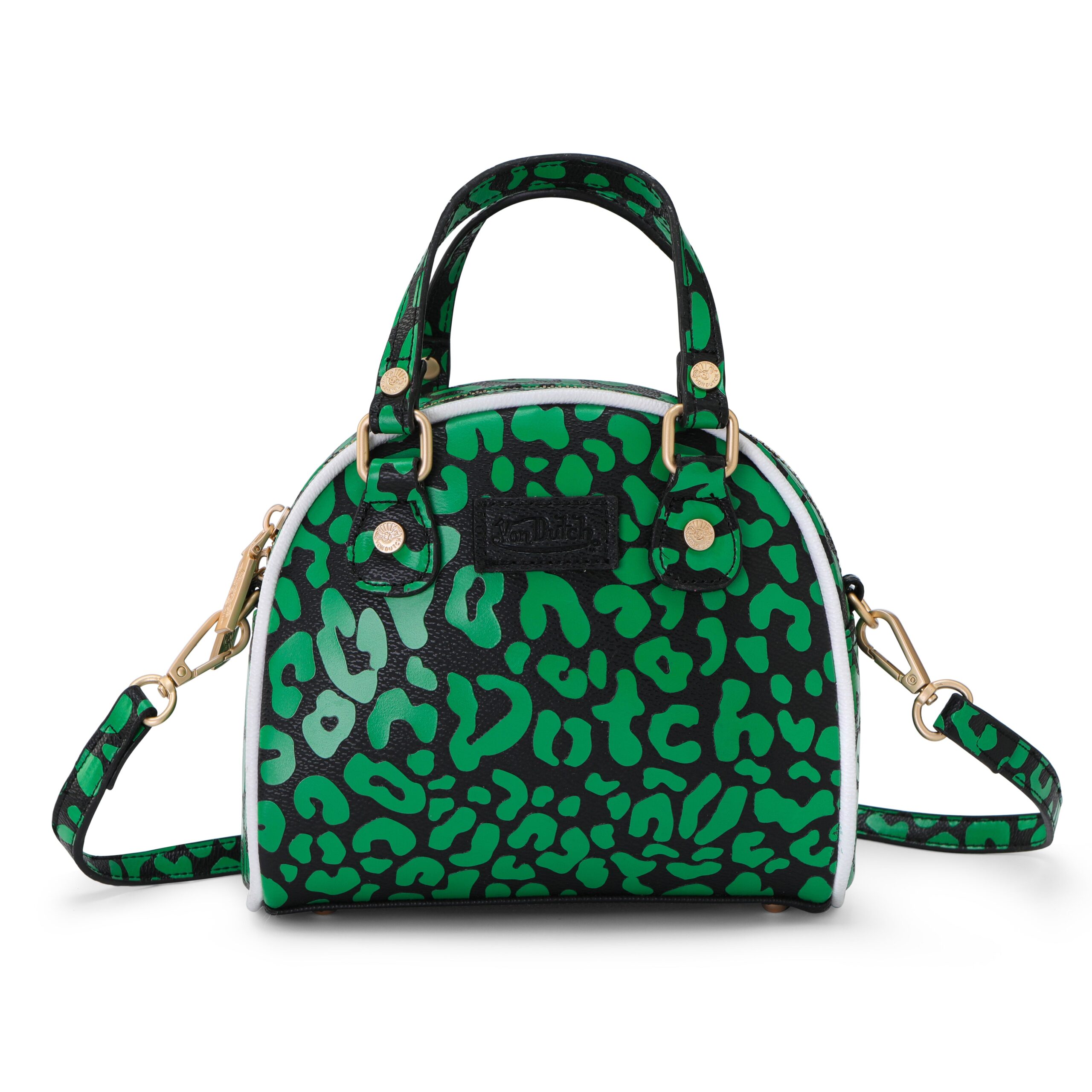 Von Dutch Cheetah Lime Green Bowling Bag - Image 4